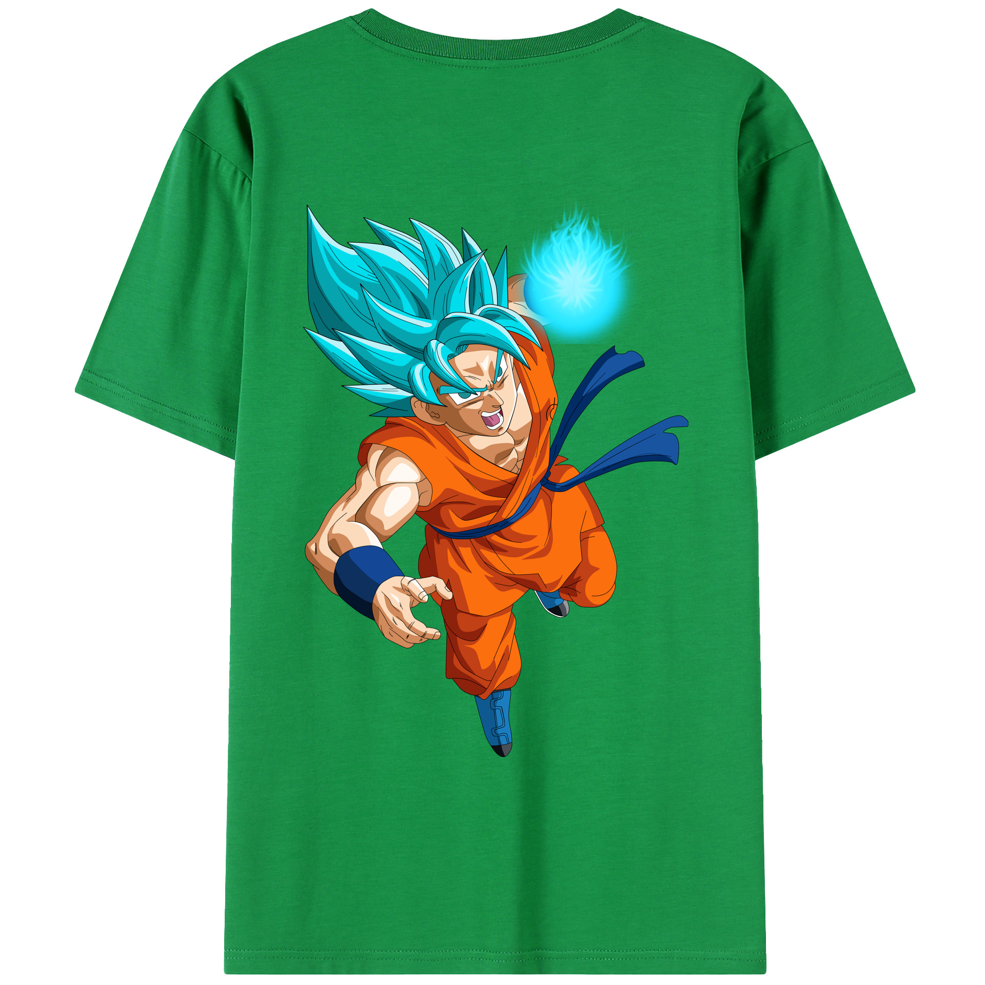（画像用） ドラゴンボール 孫悟空（そん ごくう）Son Goku カカロット DRAGON BALL Kakarotto 綿100％ メンズ半袖Tシャツ（バックプリント） 通気性