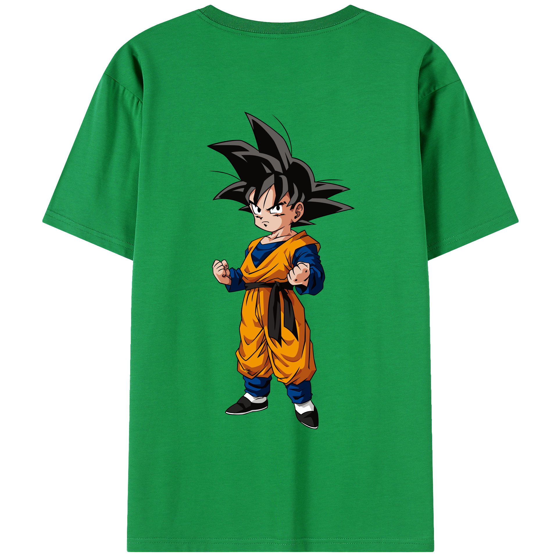 （画像用） ドラゴンボール 孫悟空（そん ごくう）Son Goku カカロット DRAGON BALL Kakarotto 綿100％ メンズ半袖Tシャツ（バックプリント） 通気性