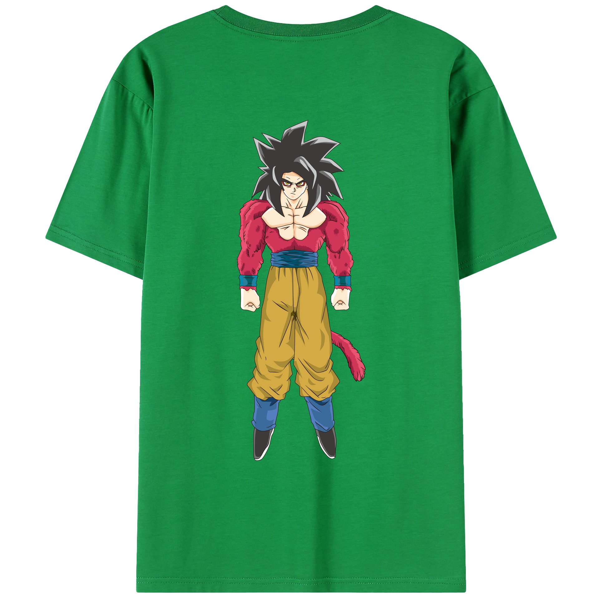 （画像用） ドラゴンボール 孫悟空（そん ごくう）Son Goku カカロット DRAGON BALL Kakarotto 綿100％ メンズ半袖Tシャツ（バックプリント） 通気性