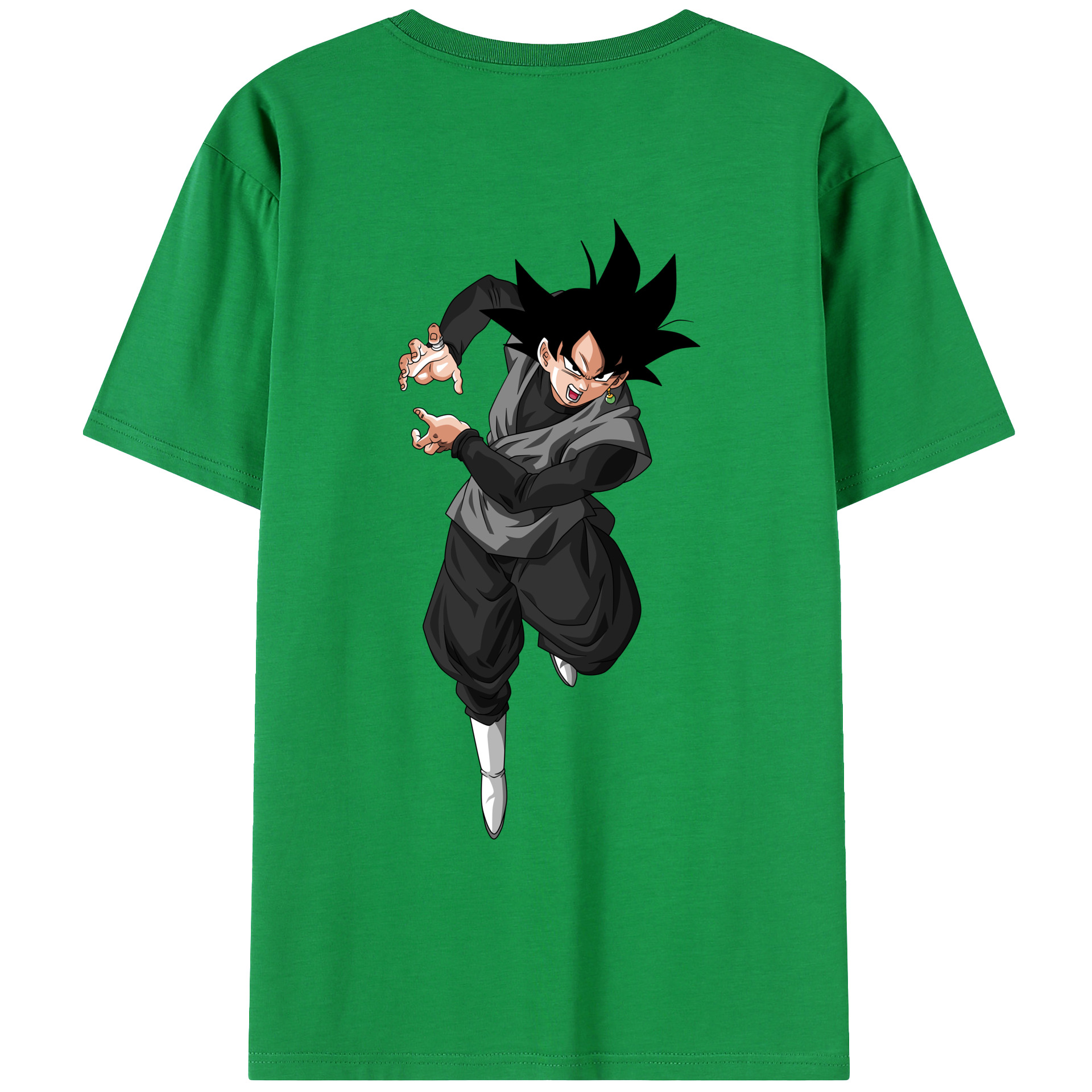（画像用） ドラゴンボール ベジータ四世（Bejīta Yonsei）DRAGON BALL Vegeta IV 綿100％ メンズ半袖Tシャツ（バックプリント） 通気性