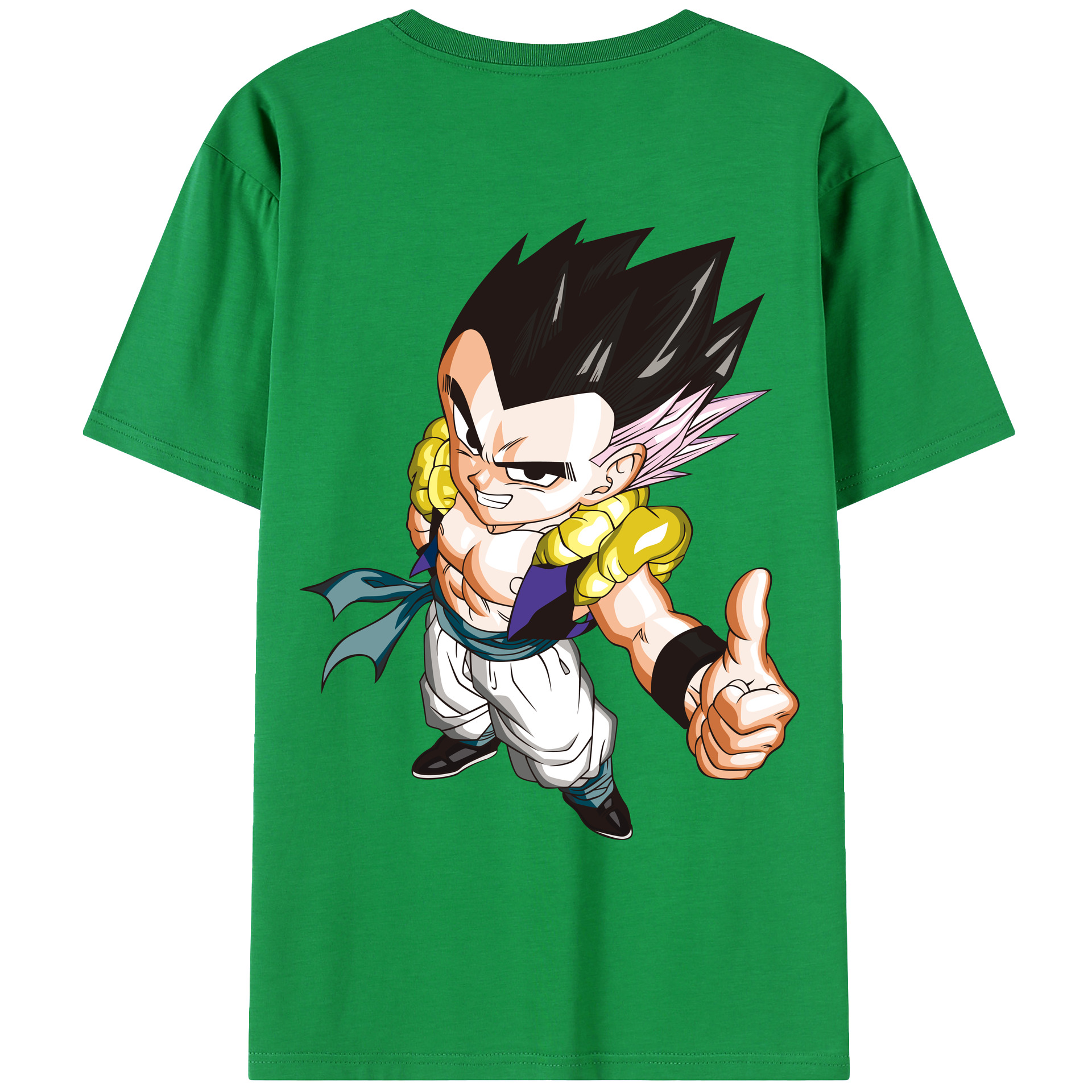 （画像用） ドラゴンボール ベジータ四世（Bejīta Yonsei）DRAGON BALL Vegeta IV 綿100％ メンズ半袖Tシャツ（バックプリント） 通気性