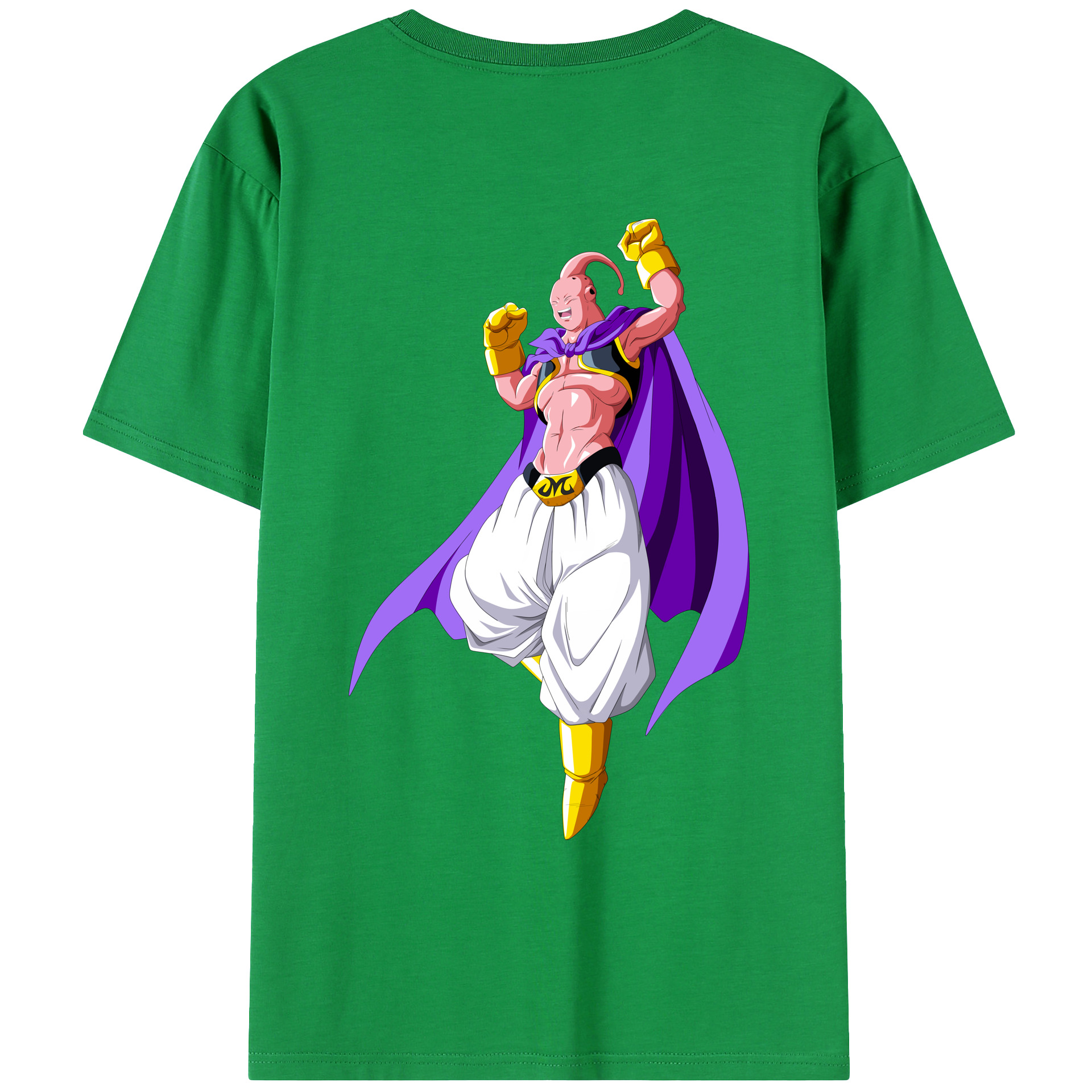 （画像用） ドラゴンボール 魔人ブウ DRAGON BALL Majin Buu 綿100％ メンズ半袖Tシャツ（バックプリント） 通気性
