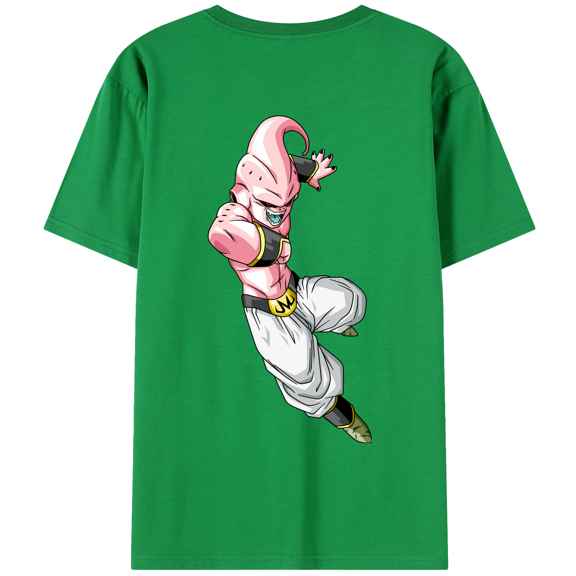 （画像用） ドラゴンボール 魔人ブウ DRAGON BALL Majin Buu 綿100％ メンズ半袖Tシャツ（バックプリント） 通気性