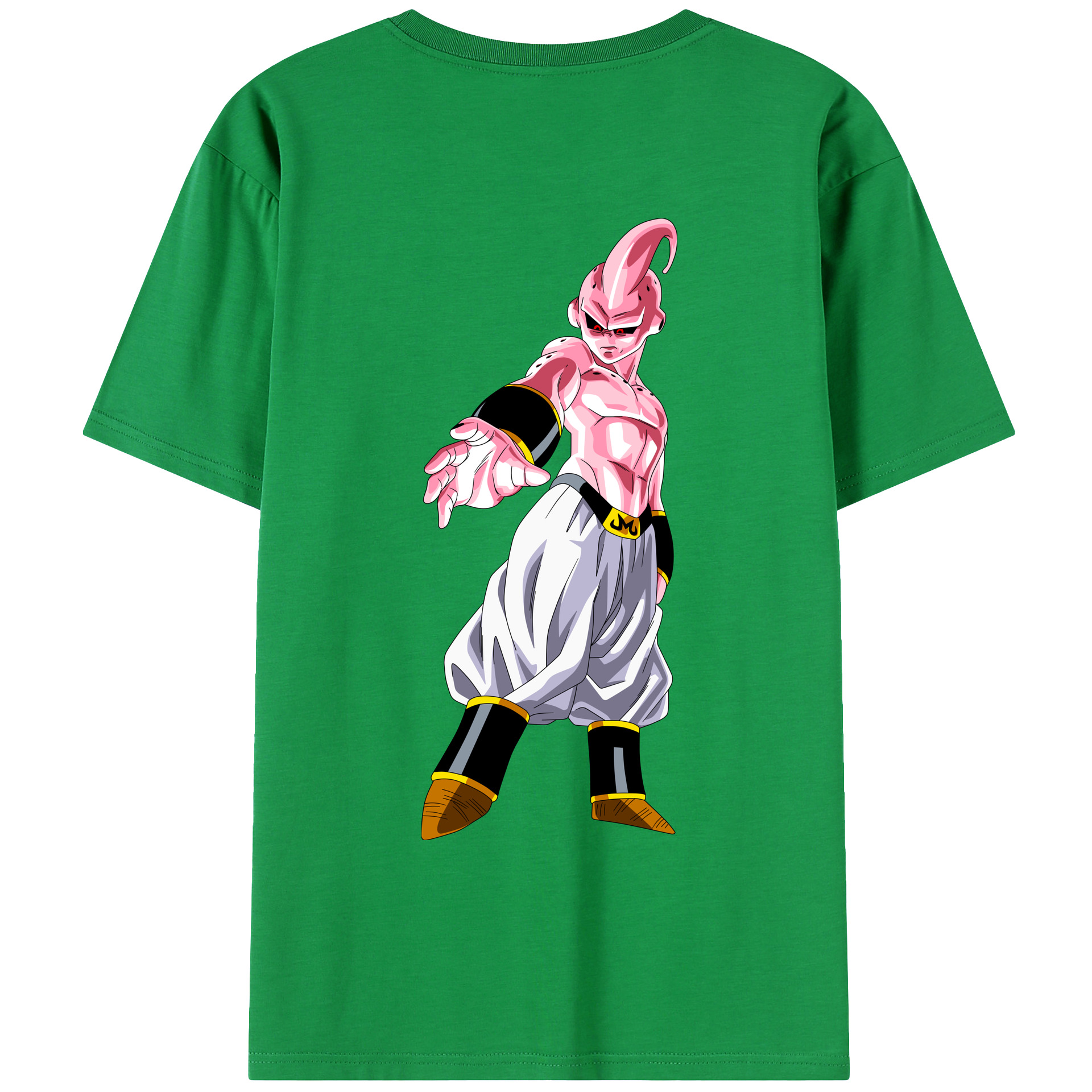 （画像用） ドラゴンボール 魔人ブウ DRAGON BALL Majin Buu 綿100％ メンズ半袖Tシャツ（バックプリント） 通気性