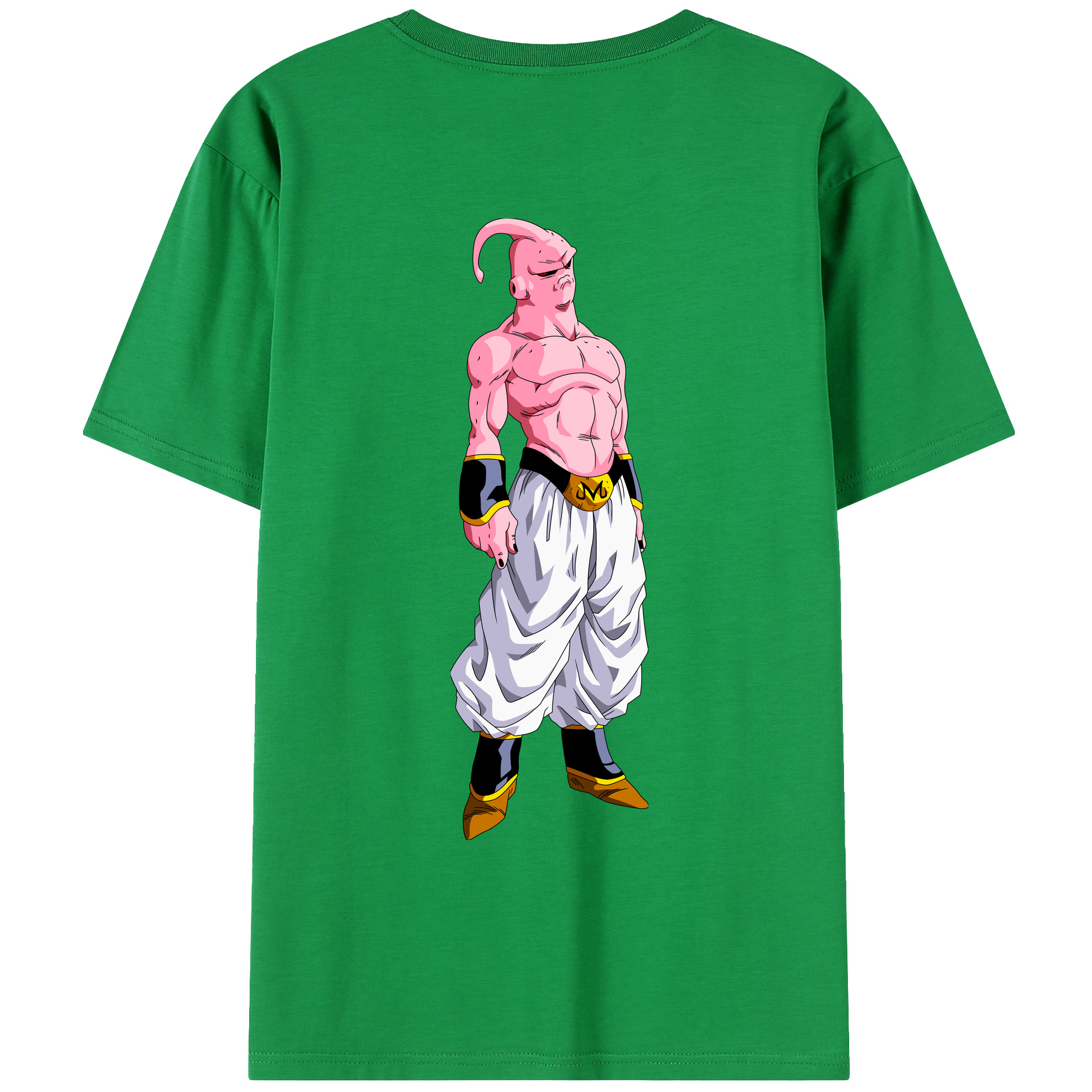 （画像用） ドラゴンボール 魔人ブウ DRAGON BALL Majin Buu 綿100％ メンズ半袖Tシャツ（バックプリント） 通気性