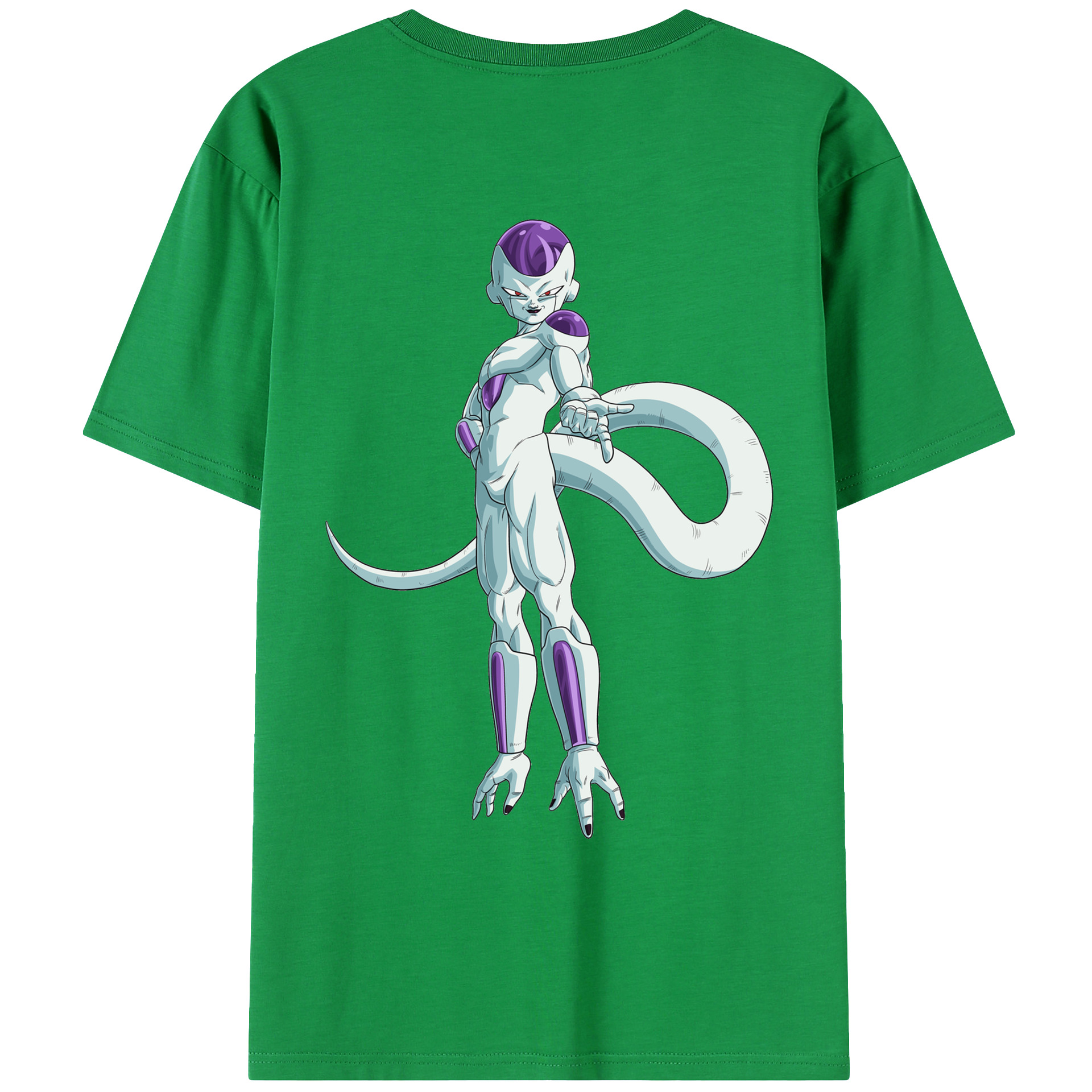 （画像用） ドラゴンボール フリーザ DRAGON BALL Frieza 綿100％ メンズ半袖Tシャツ（バックプリント） 通気性
