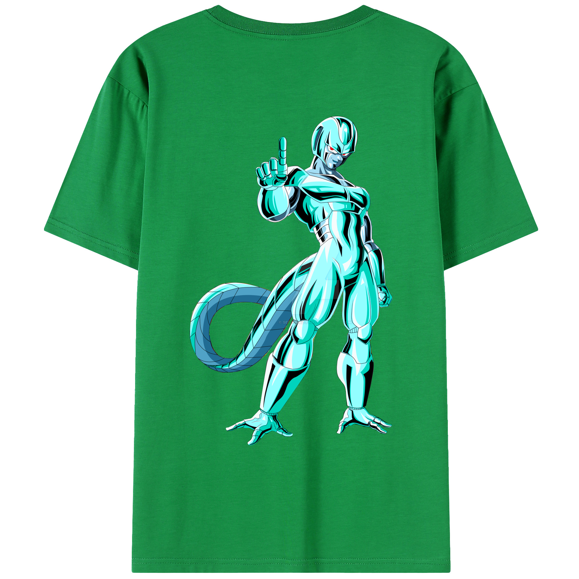 （画像用） ドラゴンボール クウラ DRAGON BALL Cooler Coora 綿100％ メンズ半袖Tシャツ（バックプリント） 通気性