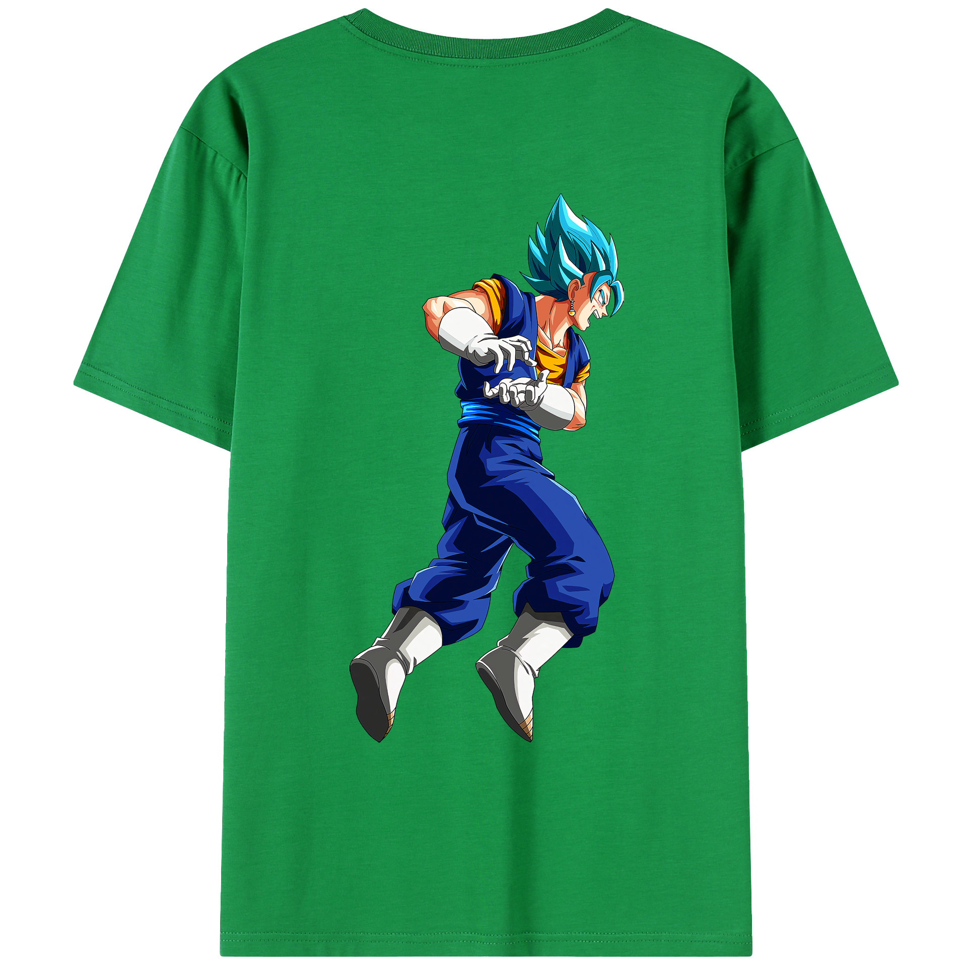 （画像用） ドラゴンボール ベジット DRAGON BALL Vegetto 綿100％ メンズ半袖Tシャツ（バックプリント） 通気性