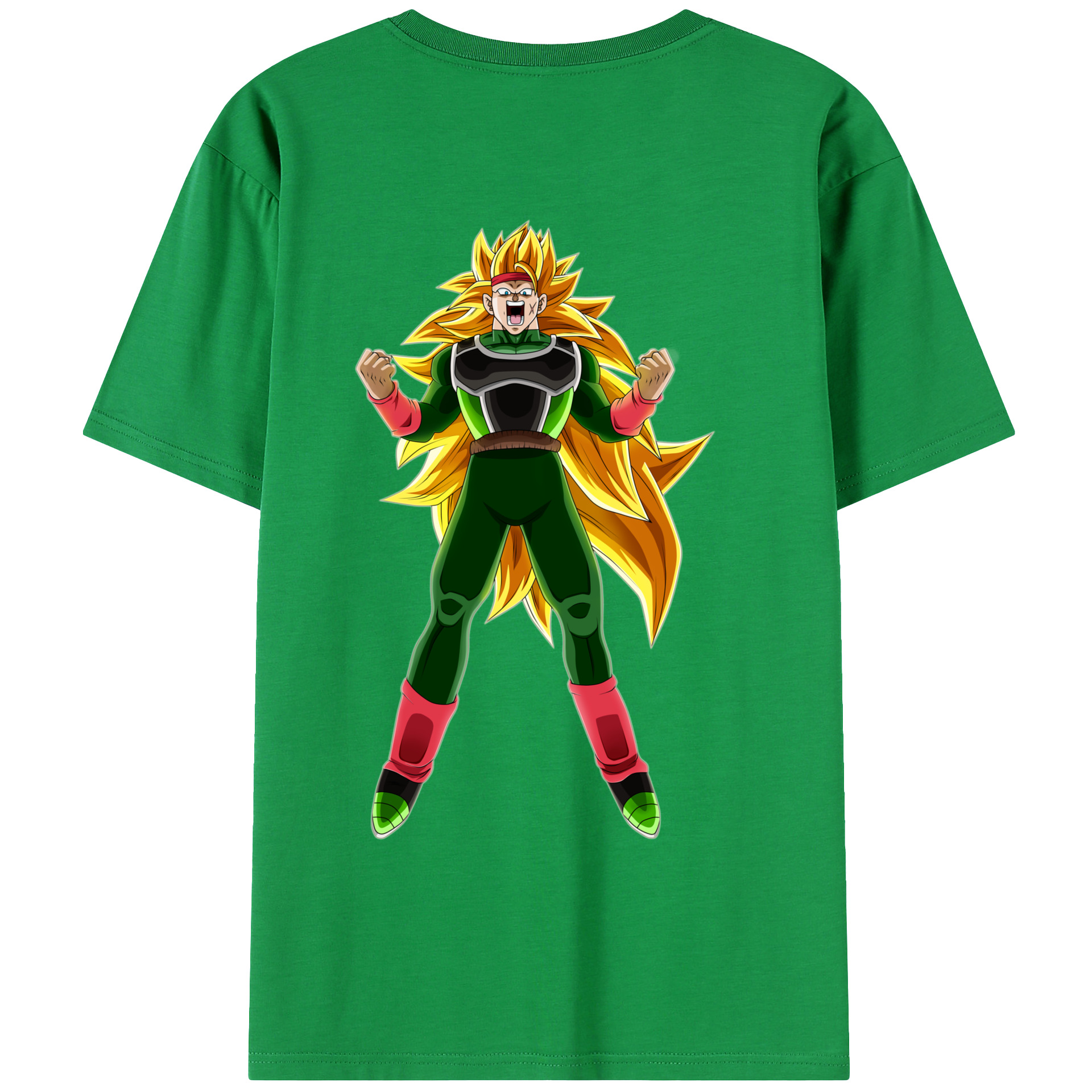 （画像用） ドラゴンボール ブロリー DRAGON BALL Broli 綿100％ メンズ半袖Tシャツ（バックプリント） 通気性