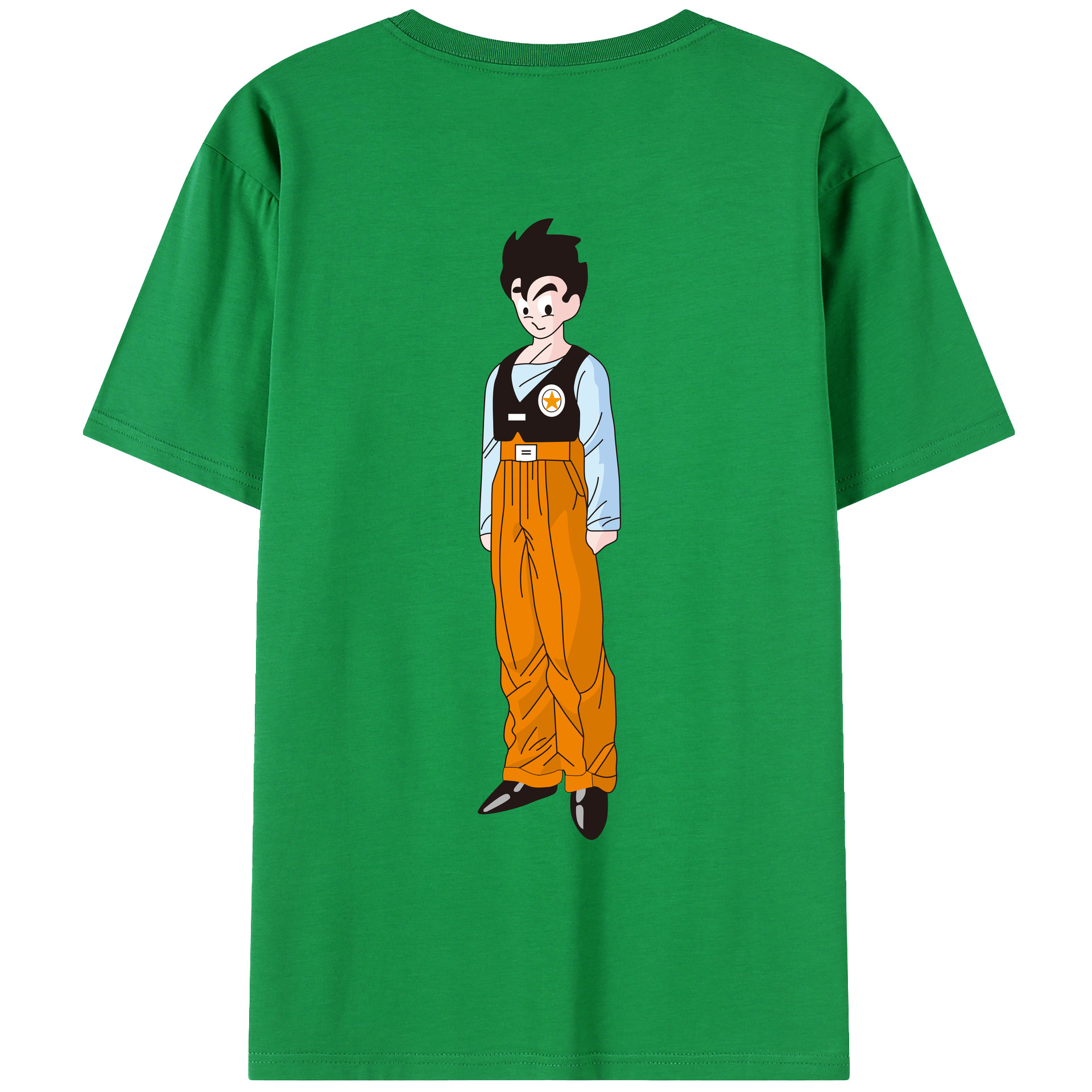 （画像用） ドラゴンボール DRAGON BALL 綿100％ メンズ半袖Tシャツ（バックプリント） 通気性