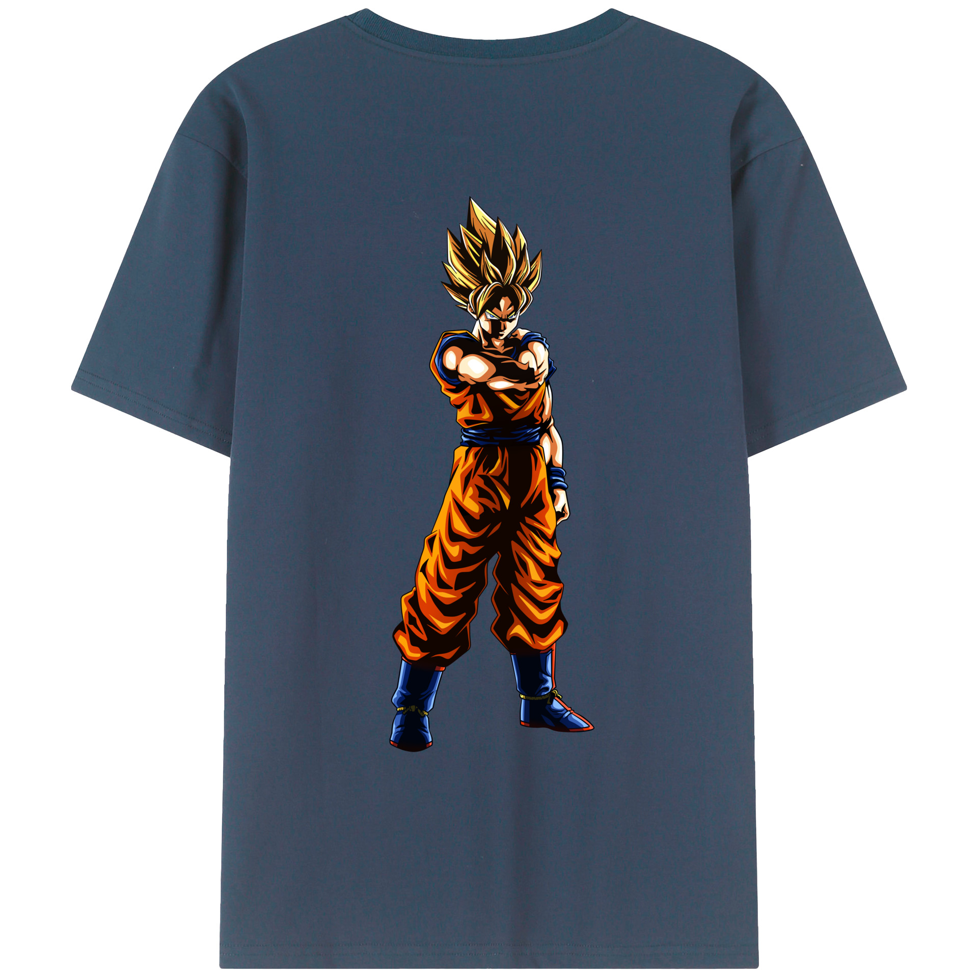 （画像用） ドラゴンボール 孫 悟飯（そんごはん）DRAGON BALL Son Gohan 綿100％ メンズ半袖Tシャツ（バックプリント） 通気性
