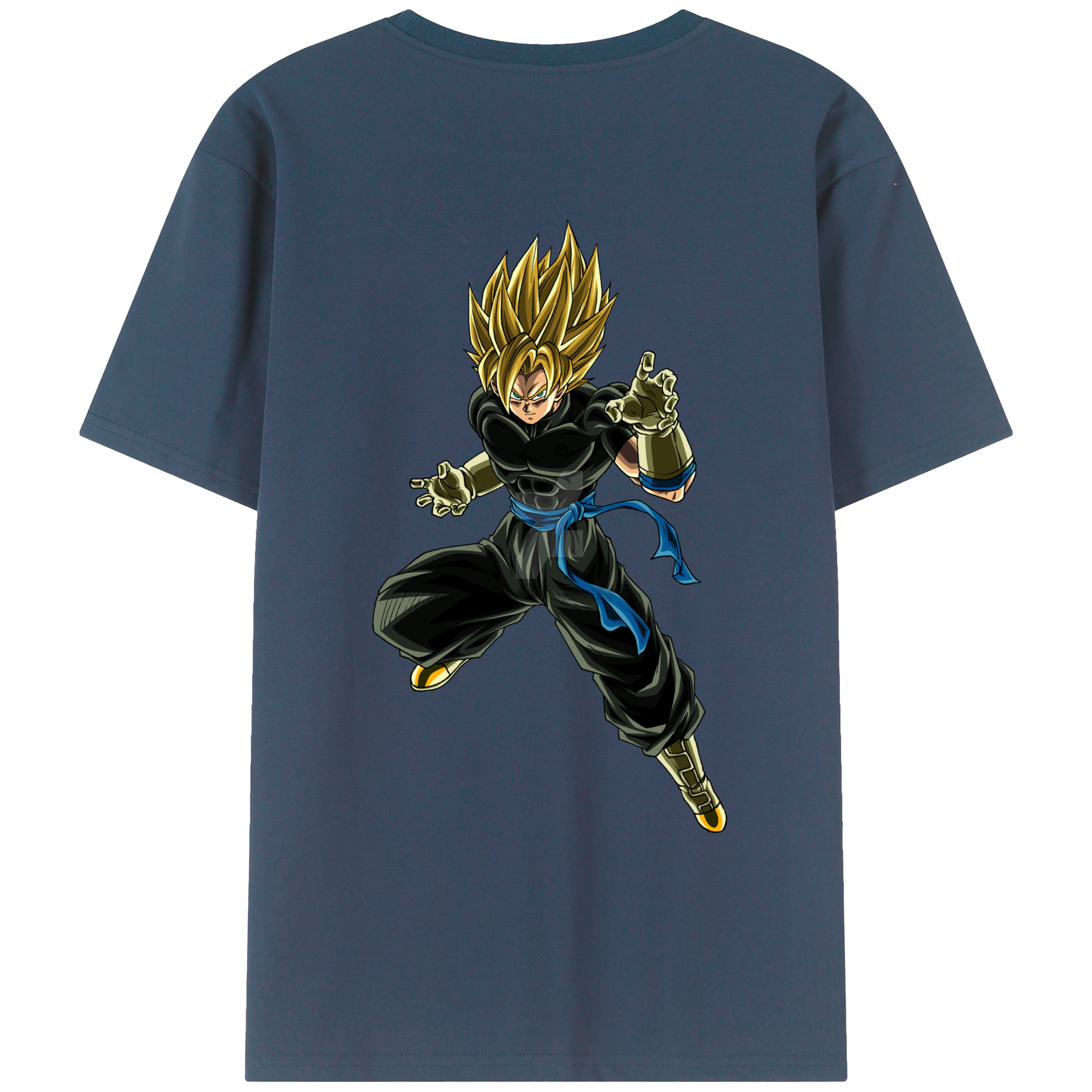 （画像用） ドラゴンボール ベジット DRAGON BALL Vegetto 綿100％ メンズ半袖Tシャツ（バックプリント） 通気性