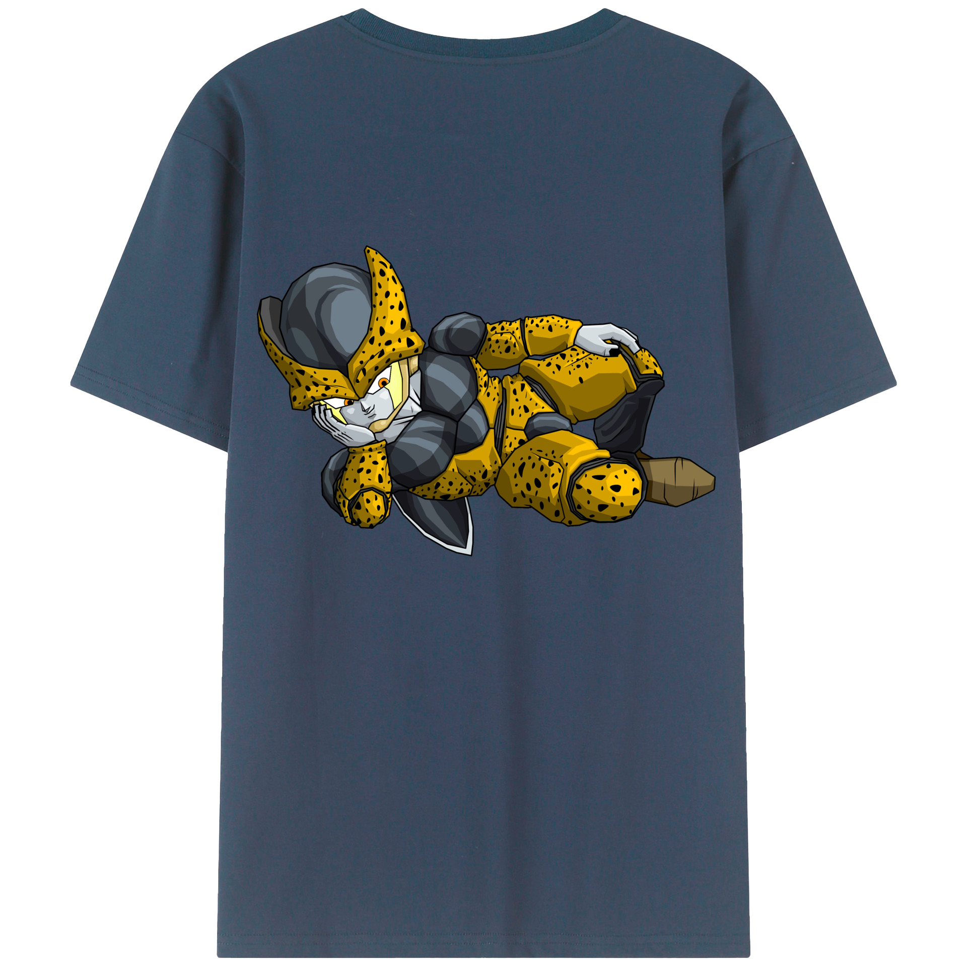 （画像用） ドラゴンボール セル DRAGON BALL Cell 綿100％ メンズ半袖Tシャツ（バックプリント） 通気性
