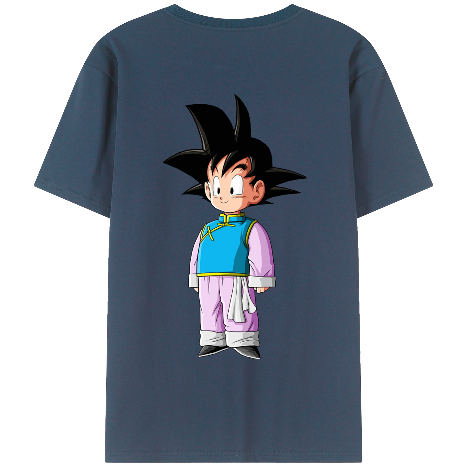 （画像用） ドラゴンボール 孫悟空（そん ごくう）Son Goku カカロット DRAGON BALL Kakarotto 綿100％ メンズ半袖Tシャツ（バックプリント） 通気性