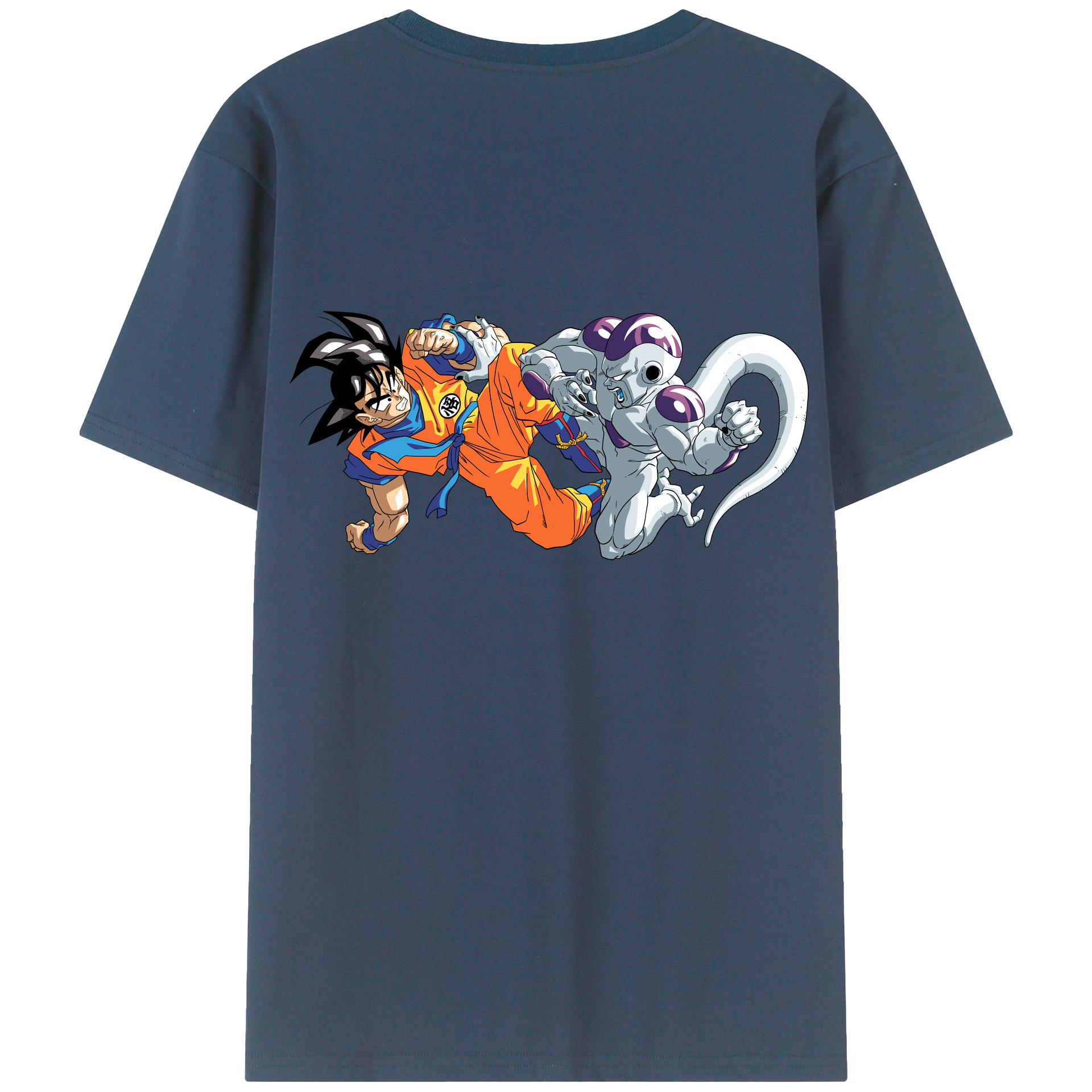 （画像用） ドラゴンボール 孫悟空（そん ごくう）Son Goku カカロット DRAGON BALL Kakarotto 綿100％ メンズ半袖Tシャツ（バックプリント） 通気性
