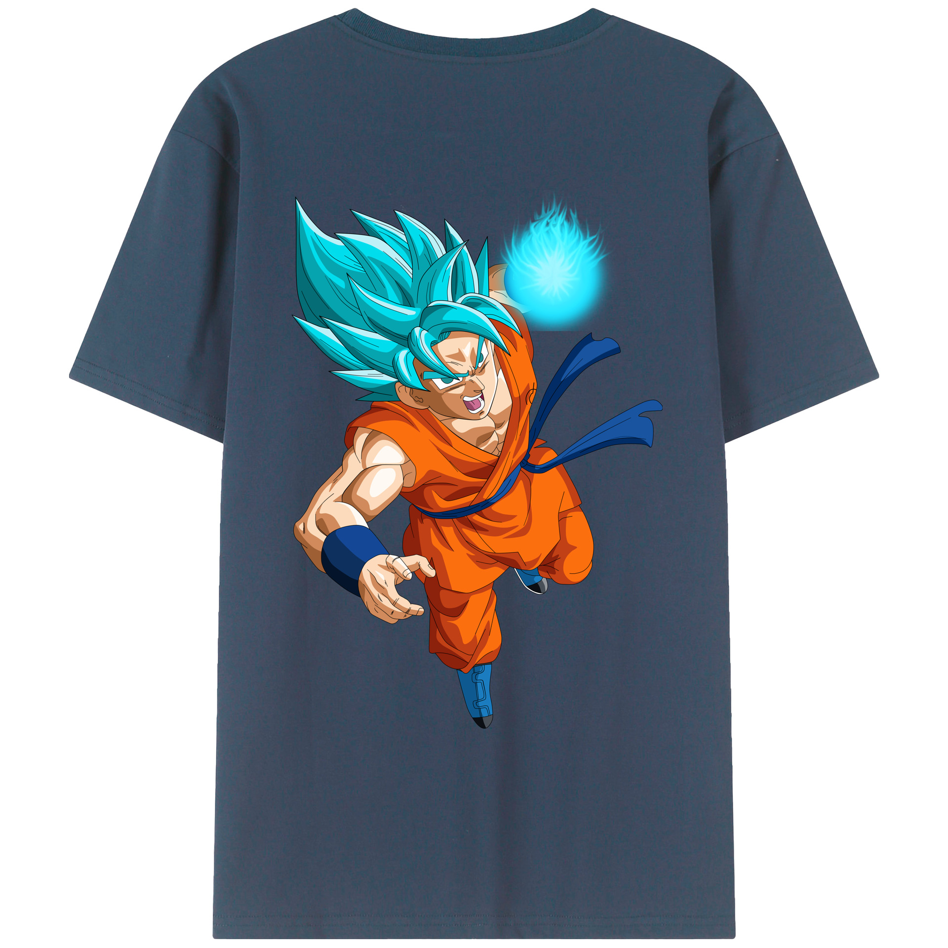 （画像用） ドラゴンボール 孫悟空（そん ごくう）Son Goku カカロット DRAGON BALL Kakarotto 綿100％ メンズ半袖Tシャツ（バックプリント） 通気性