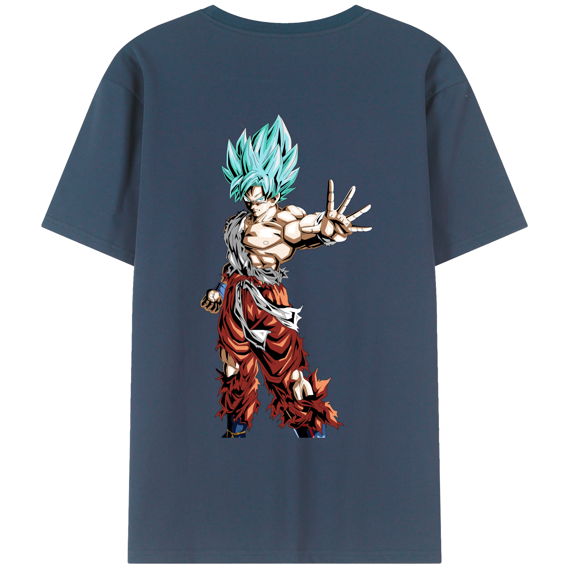 （画像用） ドラゴンボール 孫悟空（そん ごくう）Son Goku カカロット DRAGON BALL Kakarotto 綿100％ メンズ半袖Tシャツ（バックプリント） 通気性