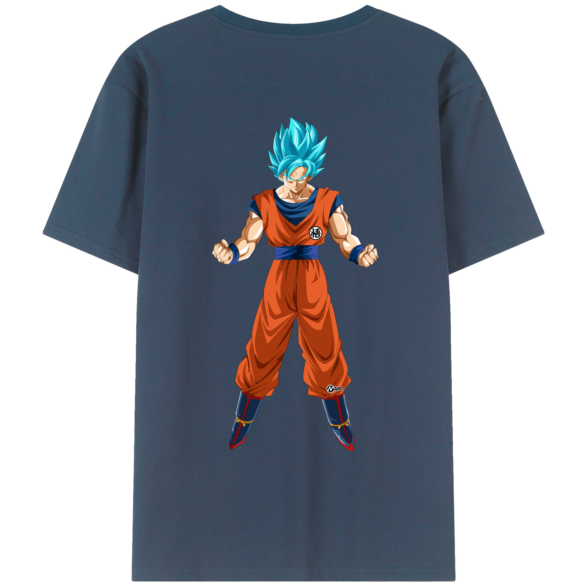 （画像用） ドラゴンボール 孫悟空（そん ごくう）Son Goku カカロット DRAGON BALL Kakarotto 綿100％ メンズ半袖Tシャツ（バックプリント） 通気性