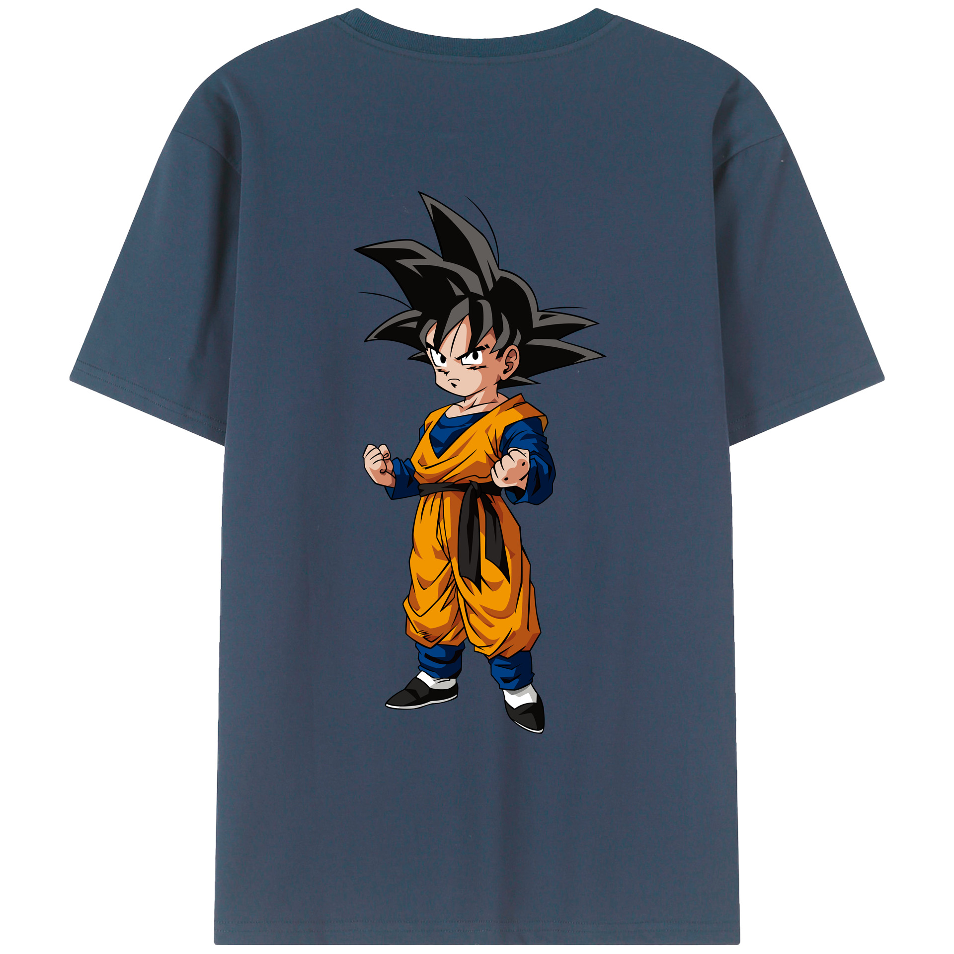 （画像用） ドラゴンボール 孫悟空（そん ごくう）Son Goku カカロット DRAGON BALL Kakarotto 綿100％ メンズ半袖Tシャツ（バックプリント） 通気性