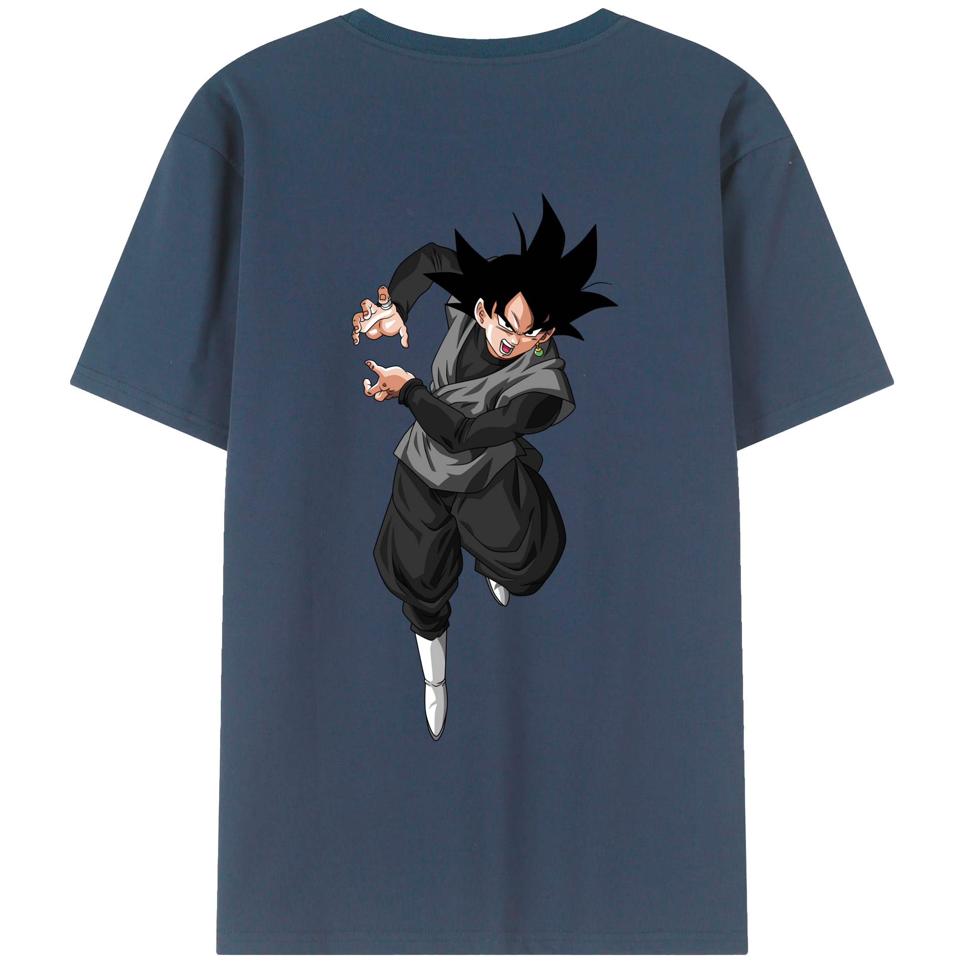 （画像用） ドラゴンボール ベジータ四世（Bejīta Yonsei）DRAGON BALL Vegeta IV 綿100％ メンズ半袖Tシャツ（バックプリント） 通気性
