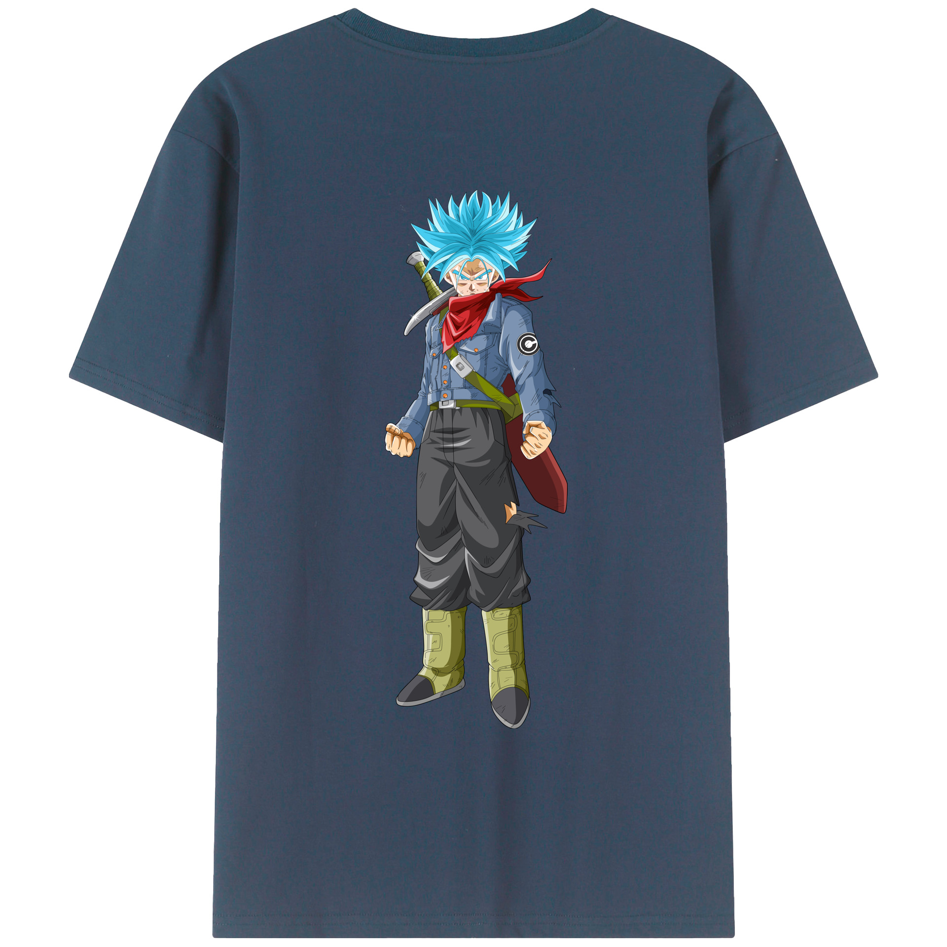 （画像用） ドラゴンボール トランクス（Torankusu）DRAGON BALL Trunks 綿100％ メンズ半袖Tシャツ（バックプリント） 通気性