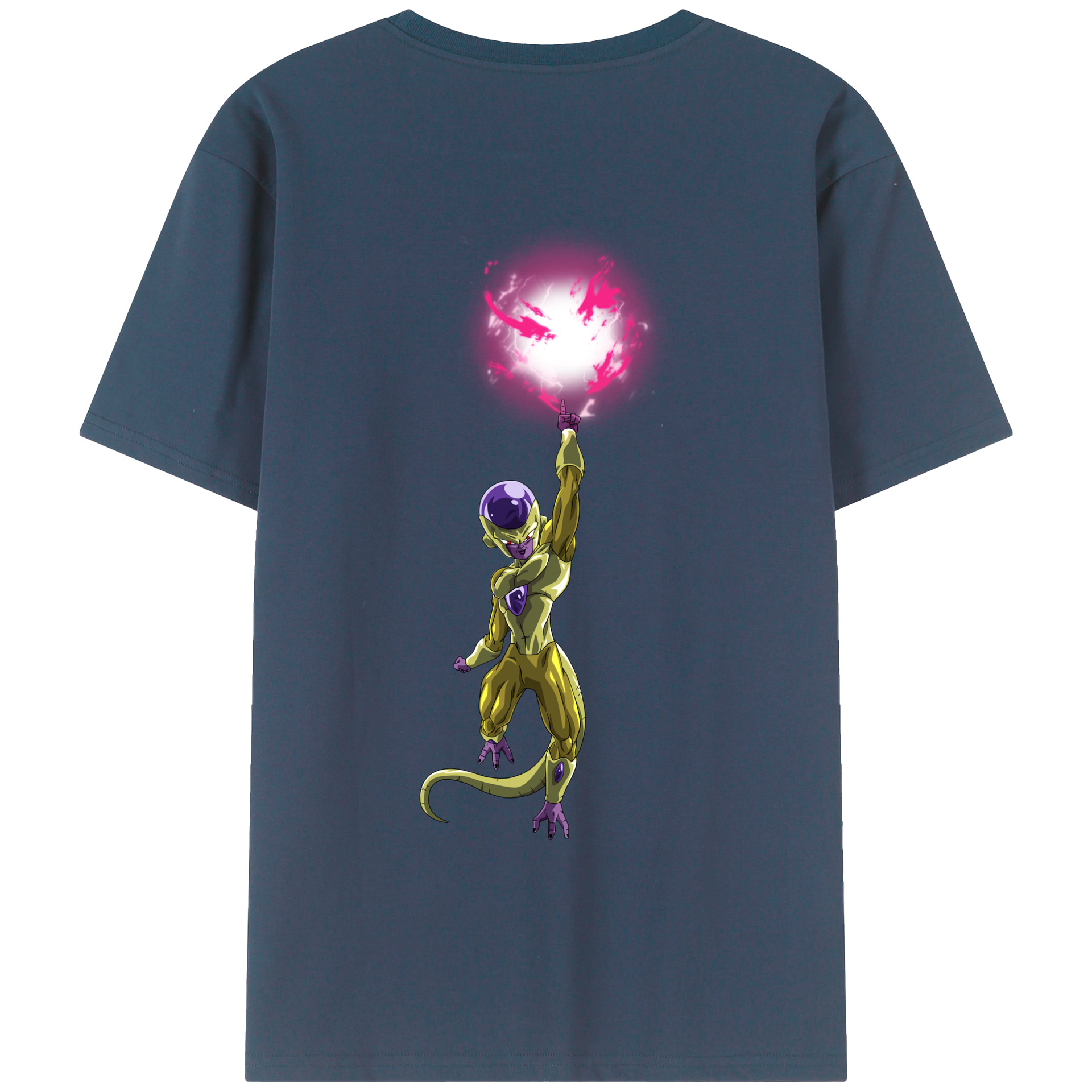 （画像用） ドラゴンボール フリーザ DRAGON BALL Frieza 綿100％ メンズ半袖Tシャツ（バックプリント） 通気性