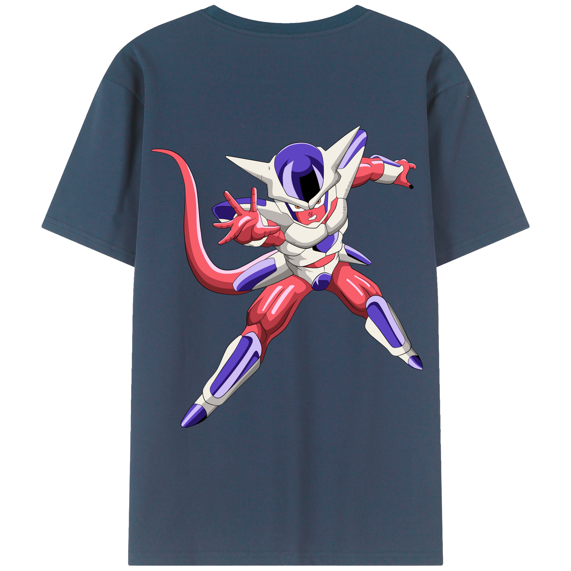 （画像用） ドラゴンボール フリーザ DRAGON BALL Frieza 綿100％ メンズ半袖Tシャツ（バックプリント） 通気性