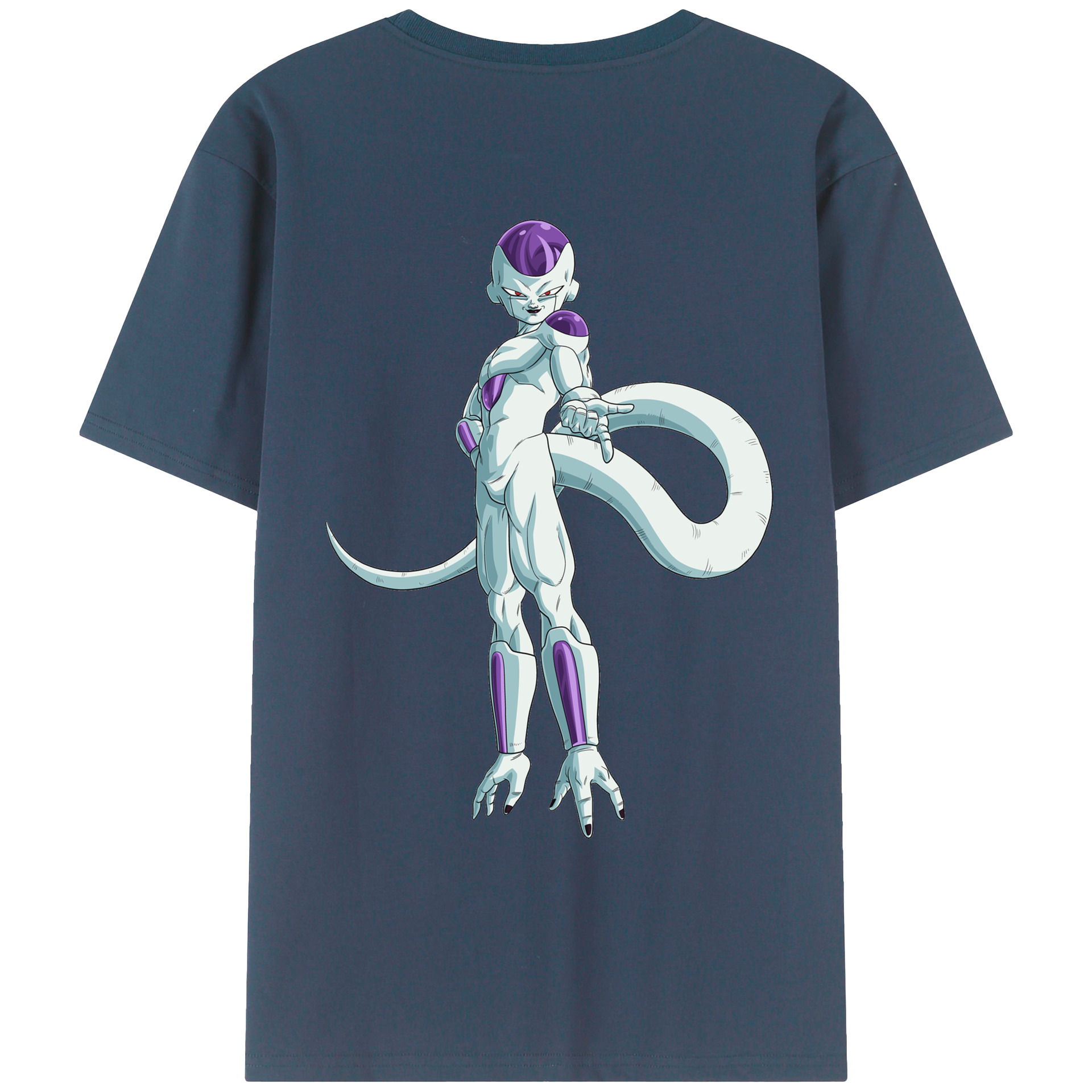 （画像用） ドラゴンボール フリーザ DRAGON BALL Frieza 綿100％ メンズ半袖Tシャツ（バックプリント） 通気性