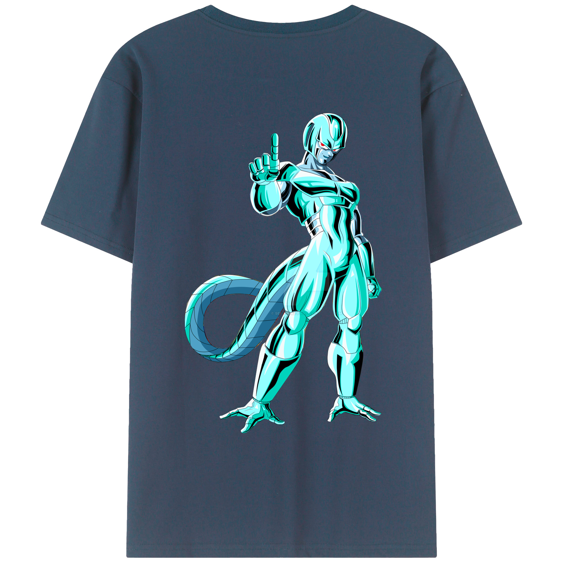 （画像用） ドラゴンボール クウラ DRAGON BALL Cooler Coora 綿100％ メンズ半袖Tシャツ（バックプリント） 通気性