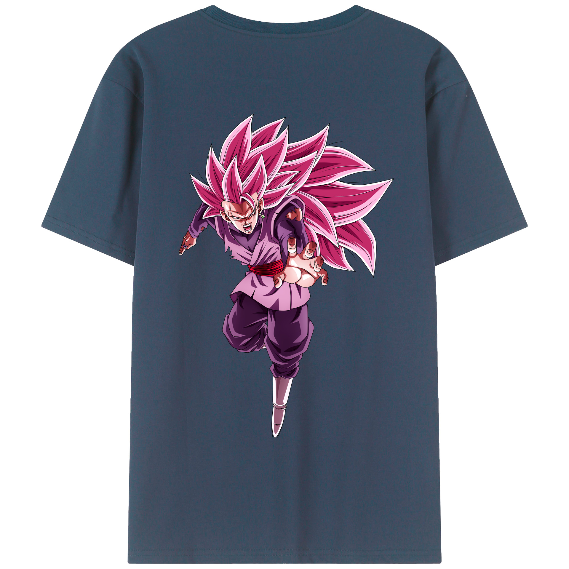 （画像用） ドラゴンボール ベジット DRAGON BALL Vegetto 綿100％ メンズ半袖Tシャツ（バックプリント） 通気性