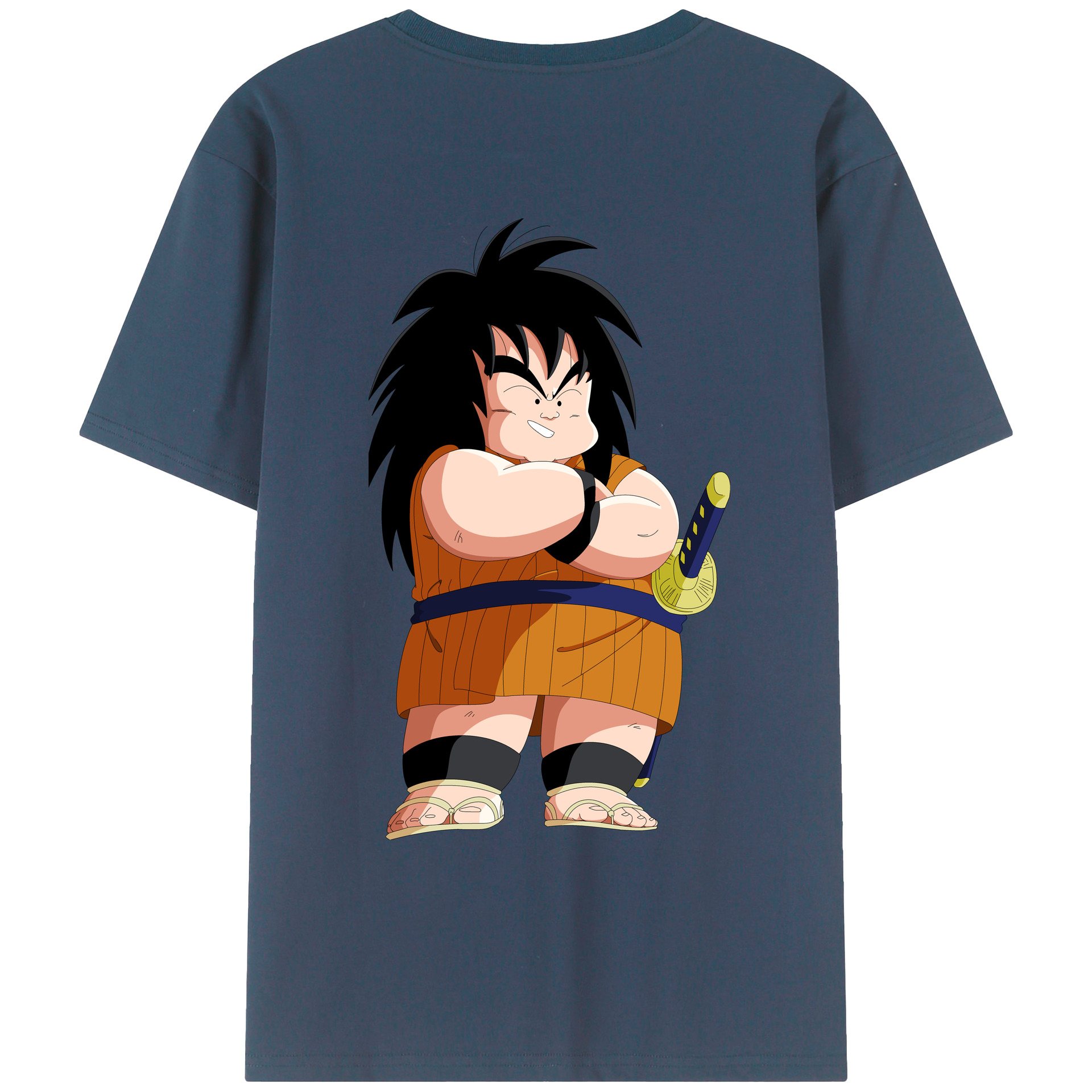 （画像用） ドラゴンボール やじろべえ DRAGON BALL Yajirobe 綿100％ メンズ半袖Tシャツ（バックプリント） 通気性