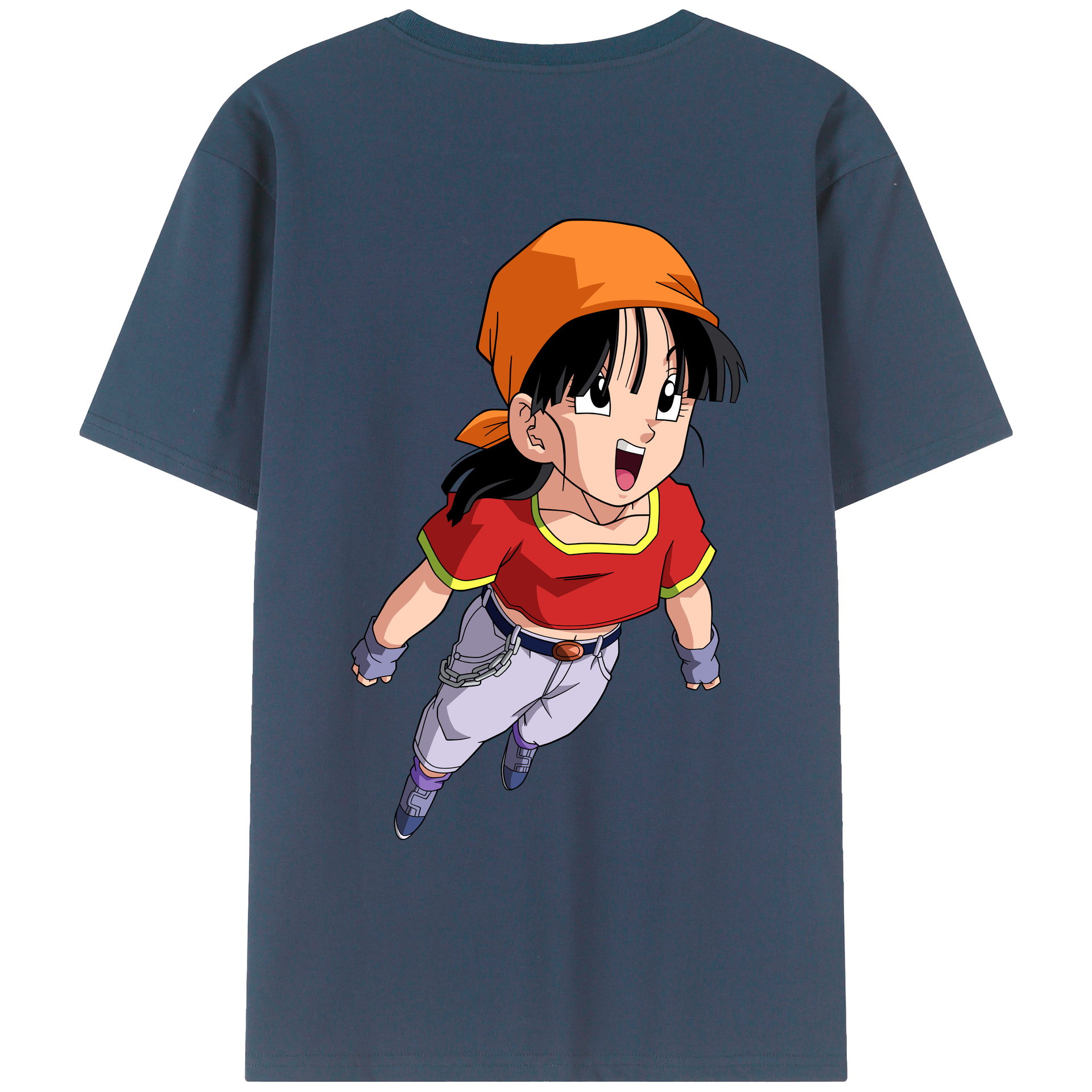 （画像用） ドラゴンボール パン DRAGON BALL Pan 綿100％ メンズ半袖Tシャツ（バックプリント） 通気性