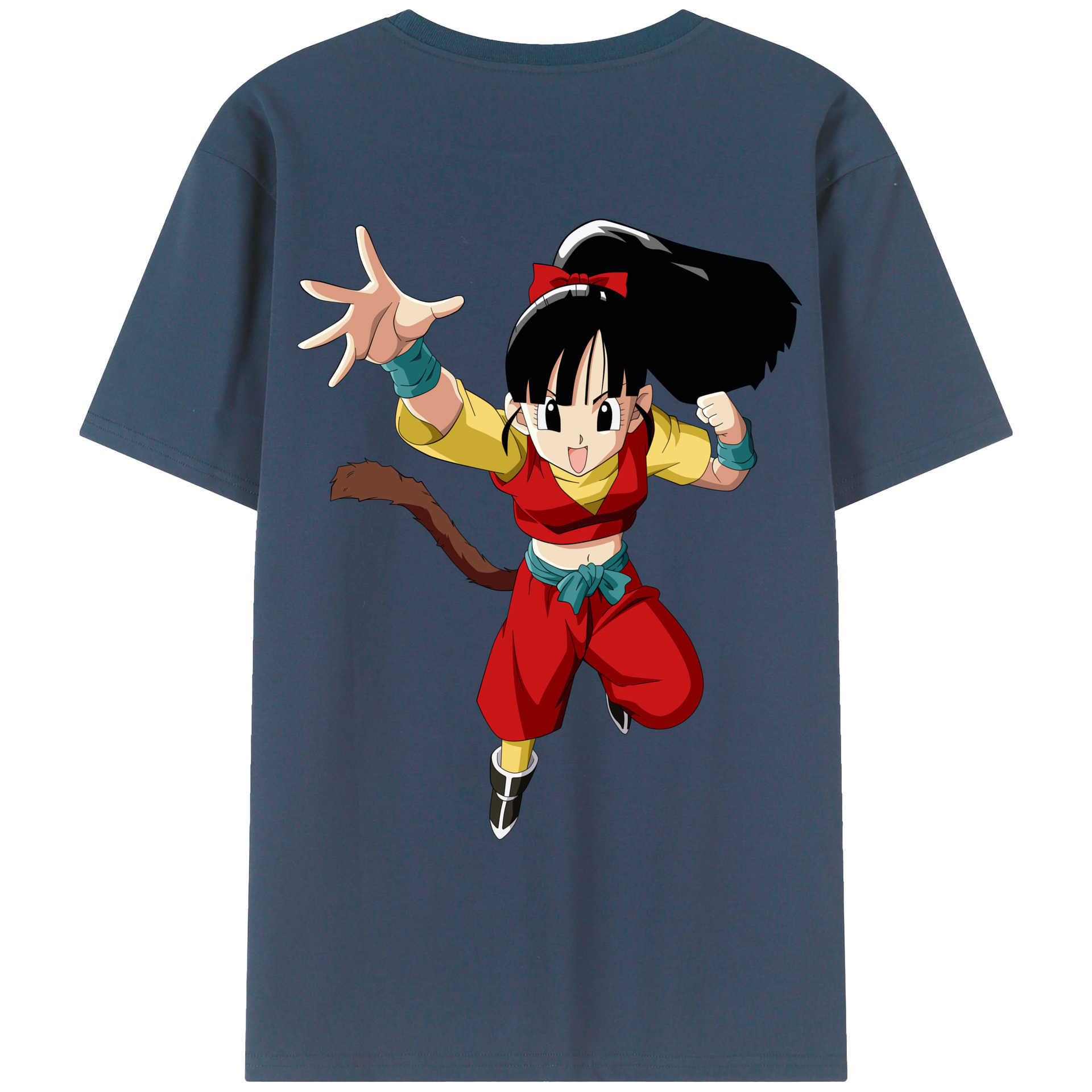 （画像用） ドラゴンボール パン DRAGON BALL Pan 綿100％ メンズ半袖Tシャツ（バックプリント） 通気性