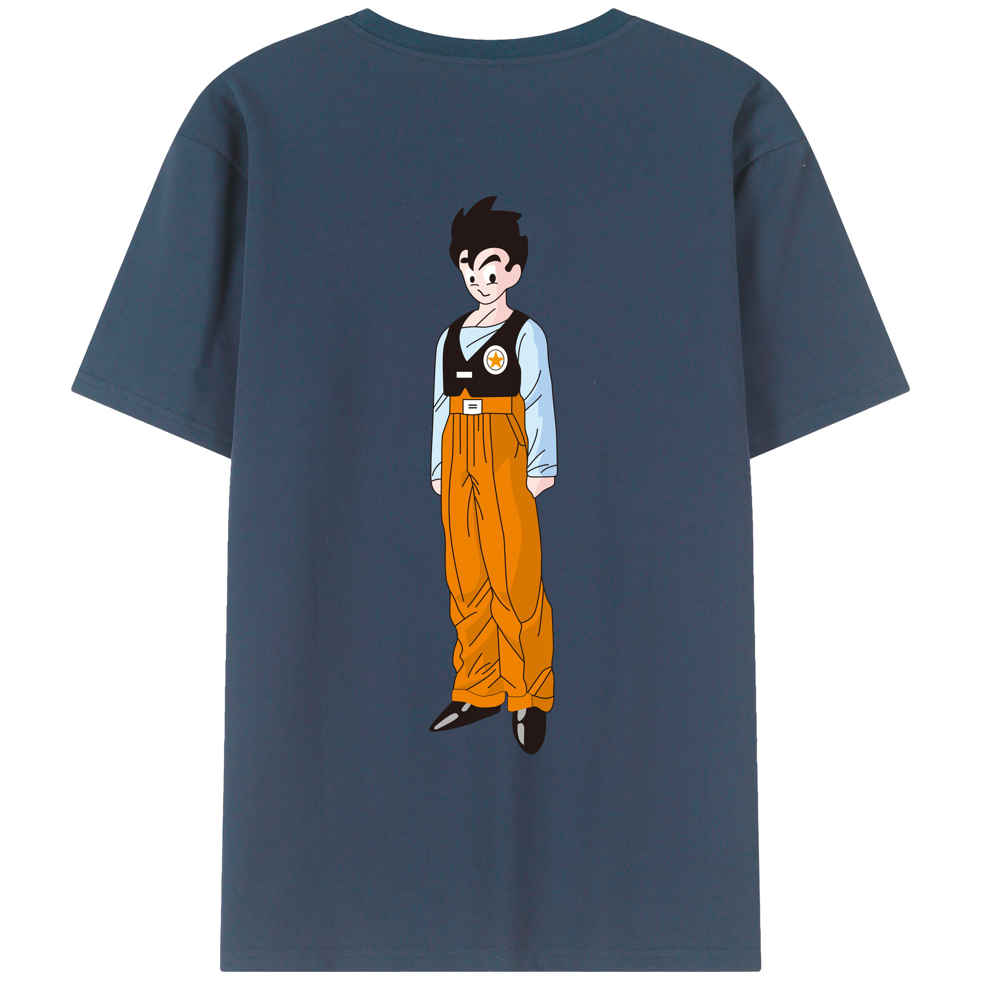 （画像用） ドラゴンボール DRAGON BALL 綿100％ メンズ半袖Tシャツ（バックプリント） 通気性