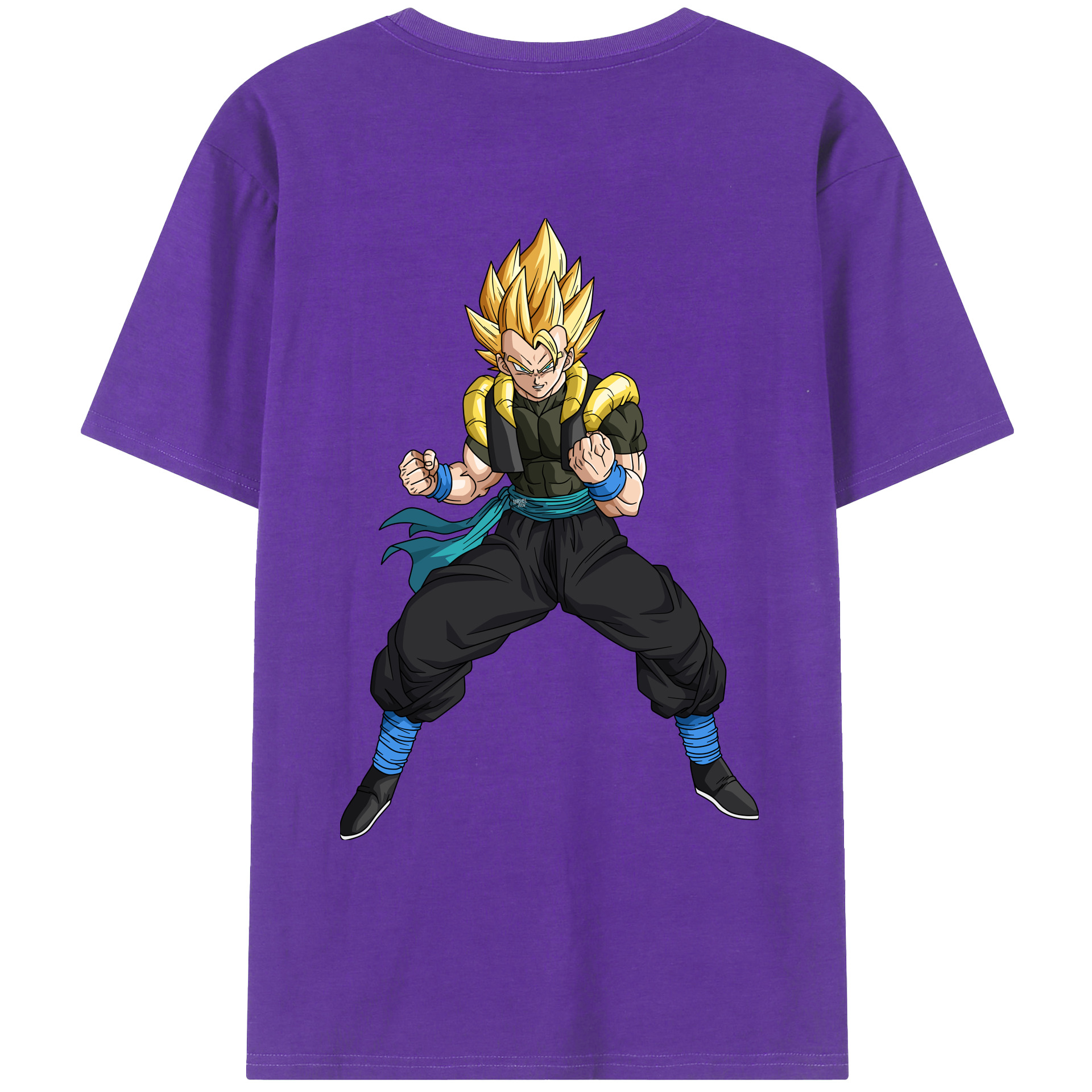 （画像用） ドラゴンボール ベジータ四世（Bejīta Yonsei）DRAGON BALL Vegeta IV 綿100％ メンズ半袖Tシャツ（バックプリント） 通気性
