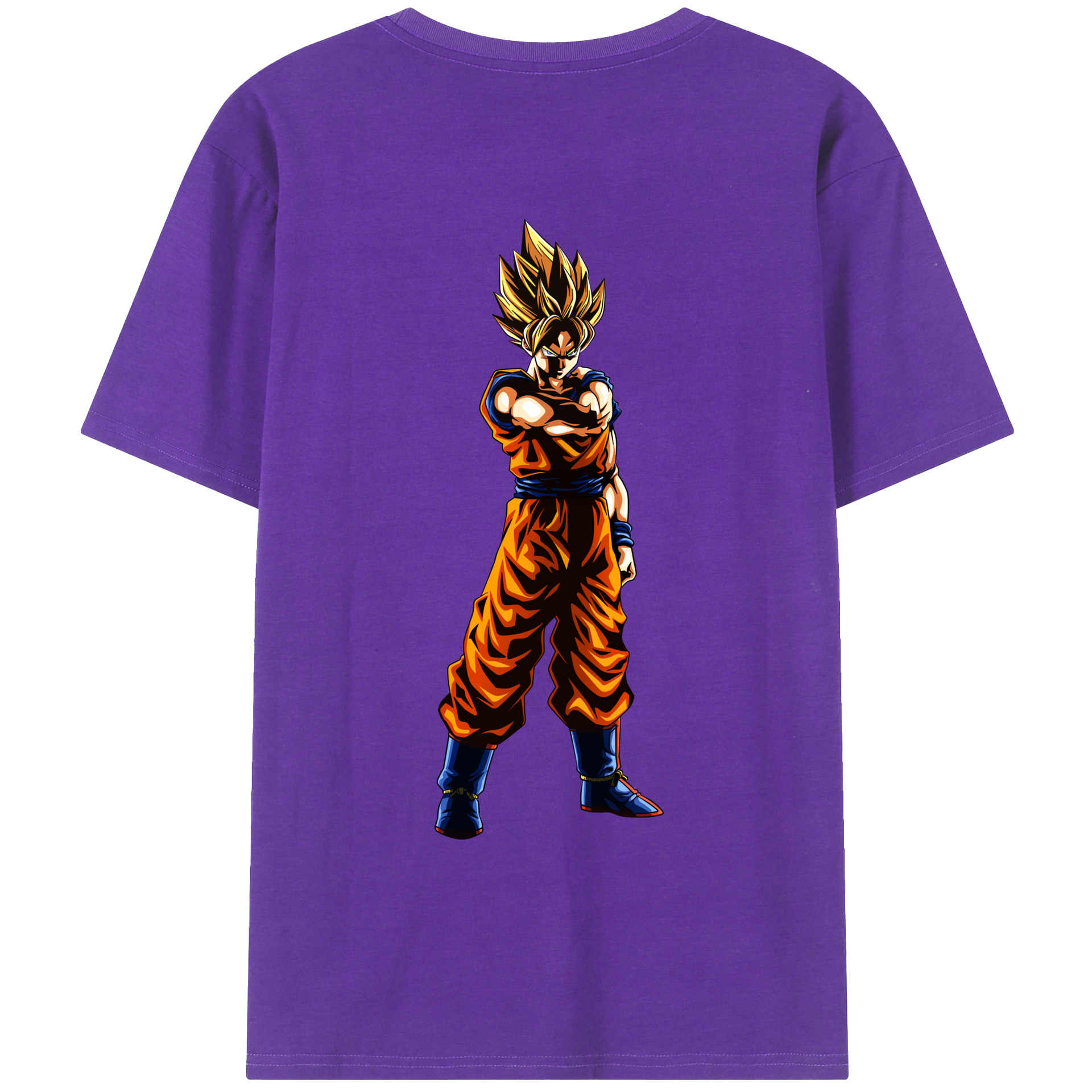 （画像用） ドラゴンボール 孫 悟飯（そんごはん）DRAGON BALL Son Gohan 綿100％ メンズ半袖Tシャツ（バックプリント） 通気性