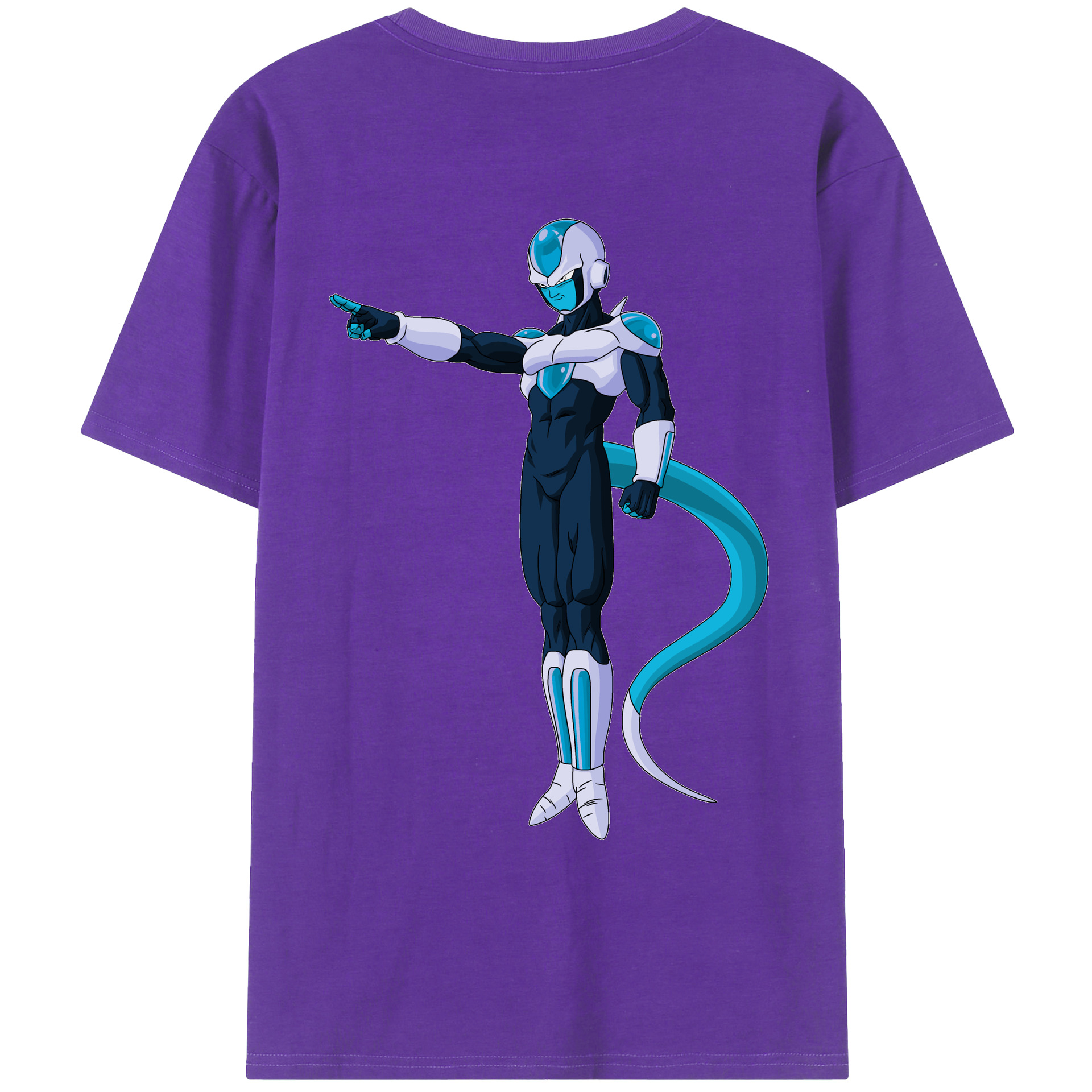 （画像用） ドラゴンボール フリーザ DRAGON BALL Frieza 綿100％ メンズ半袖Tシャツ（バックプリント） 通気性