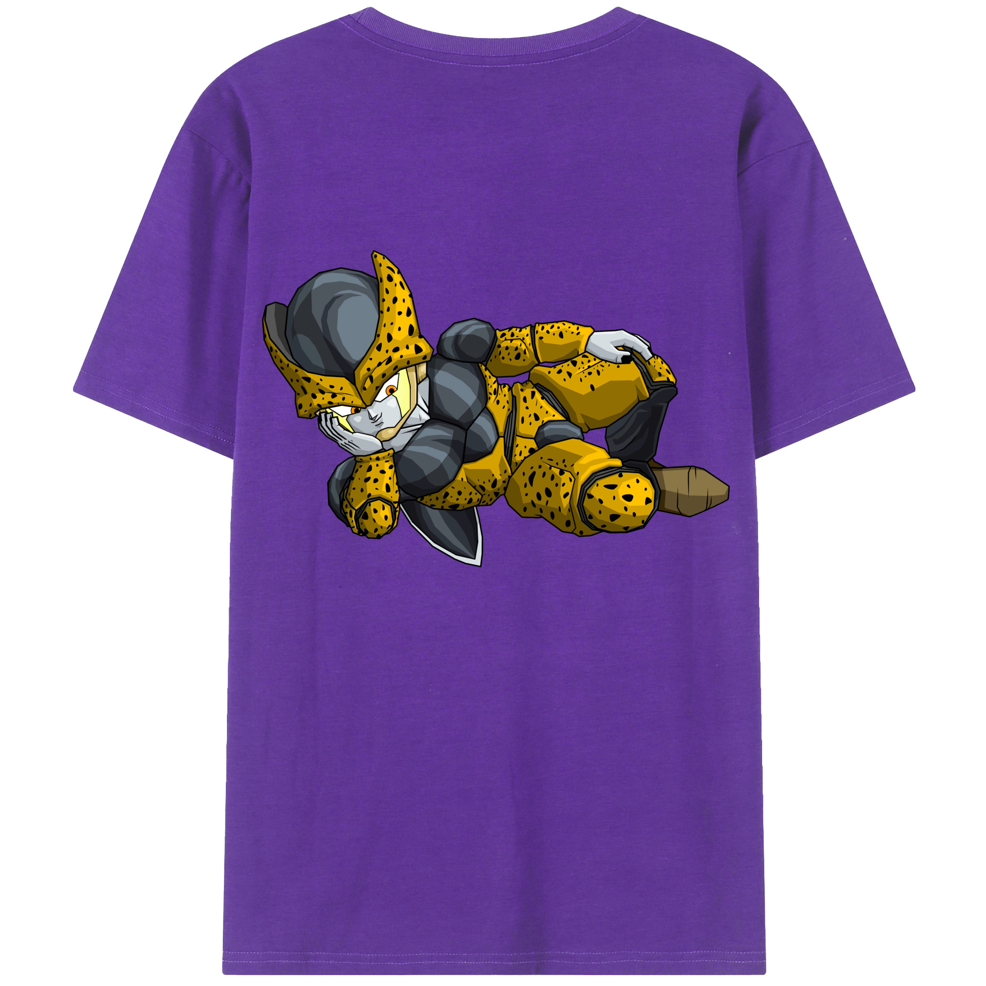 （画像用） ドラゴンボール セル DRAGON BALL Cell 綿100％ メンズ半袖Tシャツ（バックプリント） 通気性