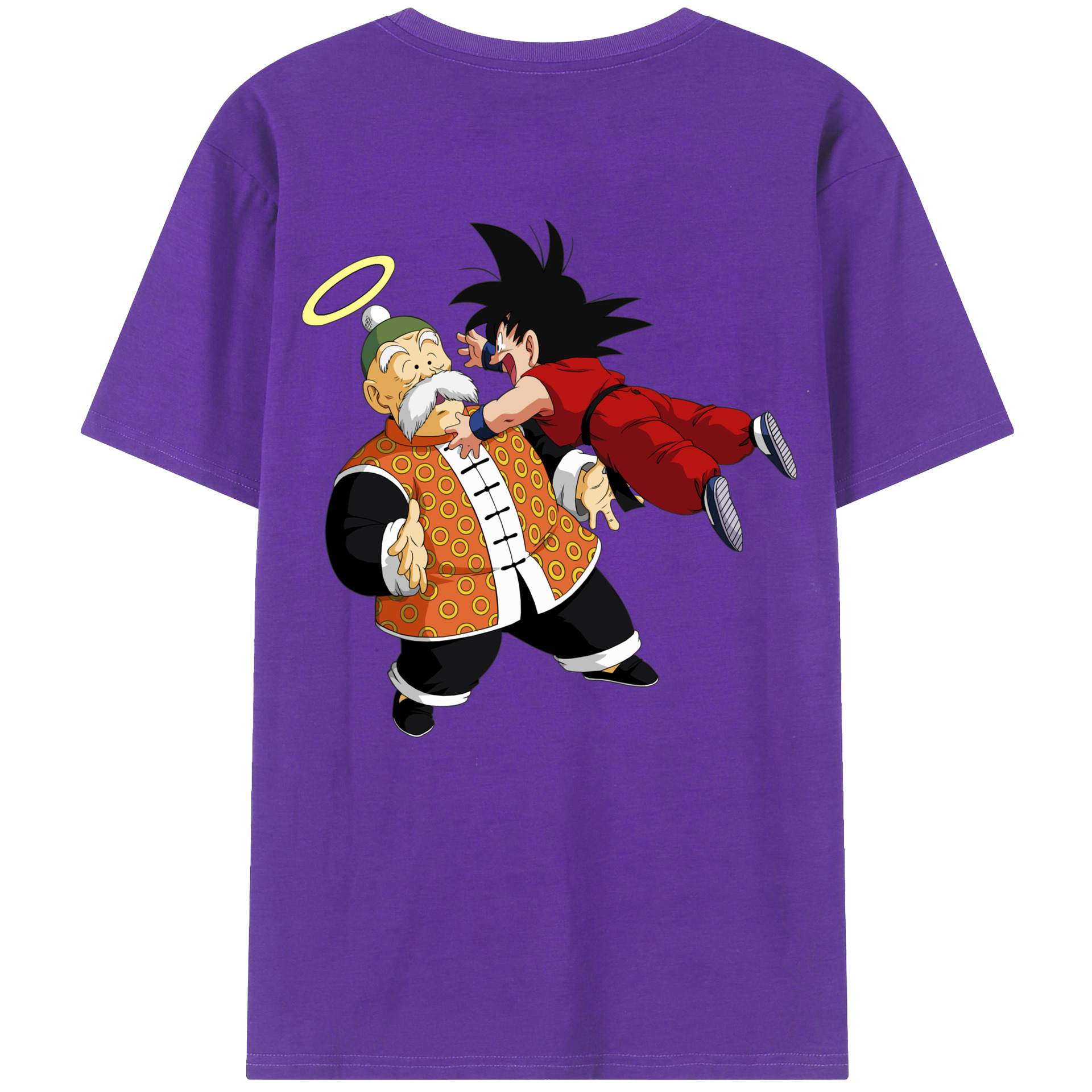 （画像用） ドラゴンボール 孫悟空（そん ごくう）Son Goku カカロット DRAGON BALL Kakarotto 綿100％ メンズ半袖Tシャツ（バックプリント） 通気性