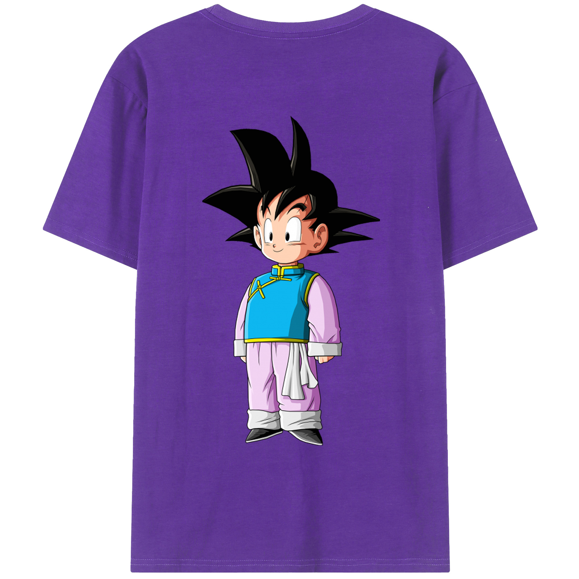 （画像用） ドラゴンボール 孫悟空（そん ごくう）Son Goku カカロット DRAGON BALL Kakarotto 綿100％ メンズ半袖Tシャツ（バックプリント） 通気性