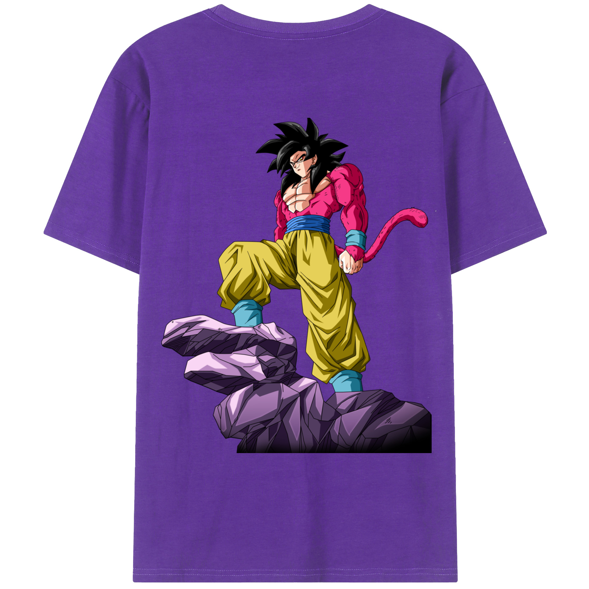 （画像用） ドラゴンボール 孫悟空（そん ごくう）Son Goku カカロット DRAGON BALL Kakarotto 綿100％ メンズ半袖Tシャツ（バックプリント） 通気性