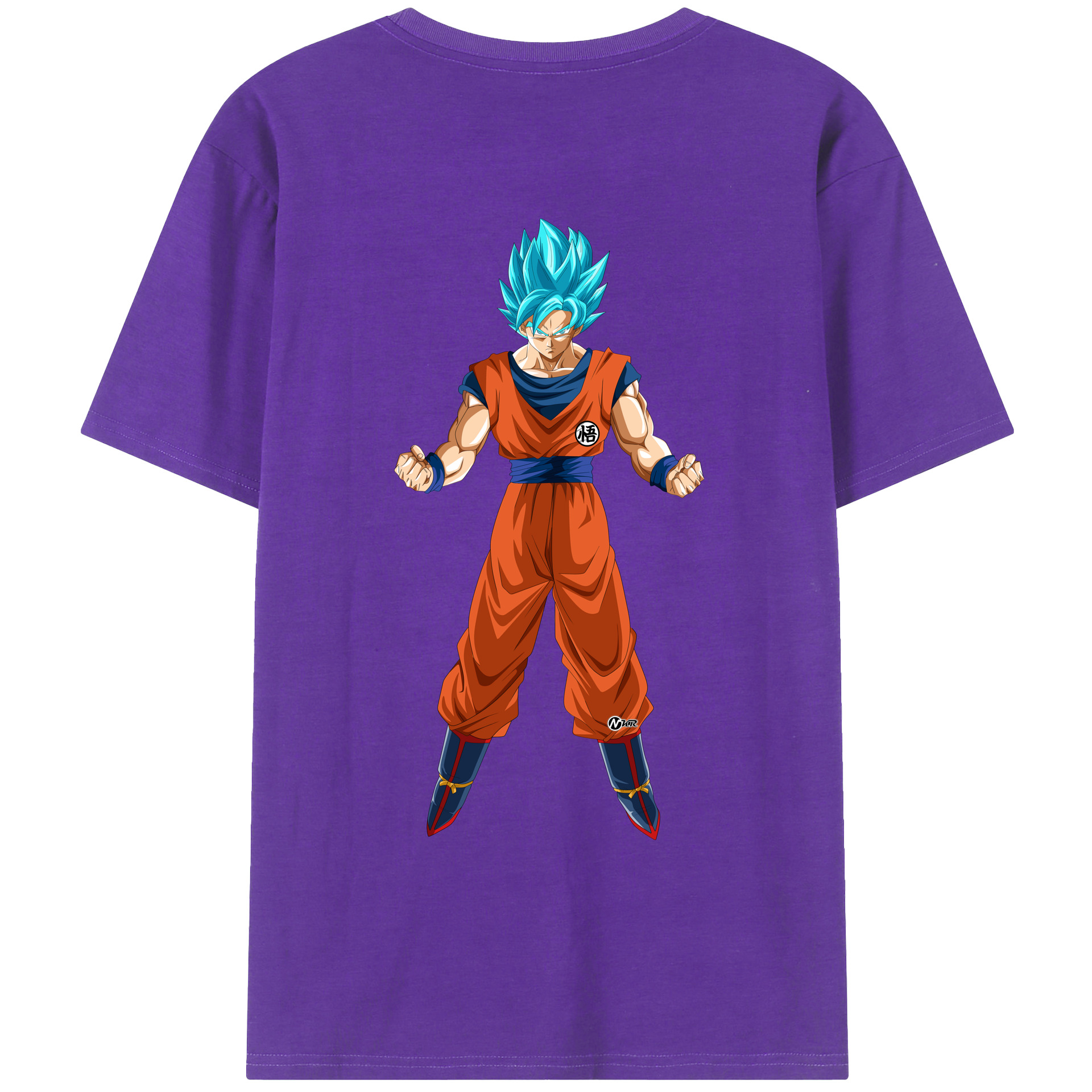 （画像用） ドラゴンボール 孫悟空（そん ごくう）Son Goku カカロット DRAGON BALL Kakarotto 綿100％ メンズ半袖Tシャツ（バックプリント） 通気性
