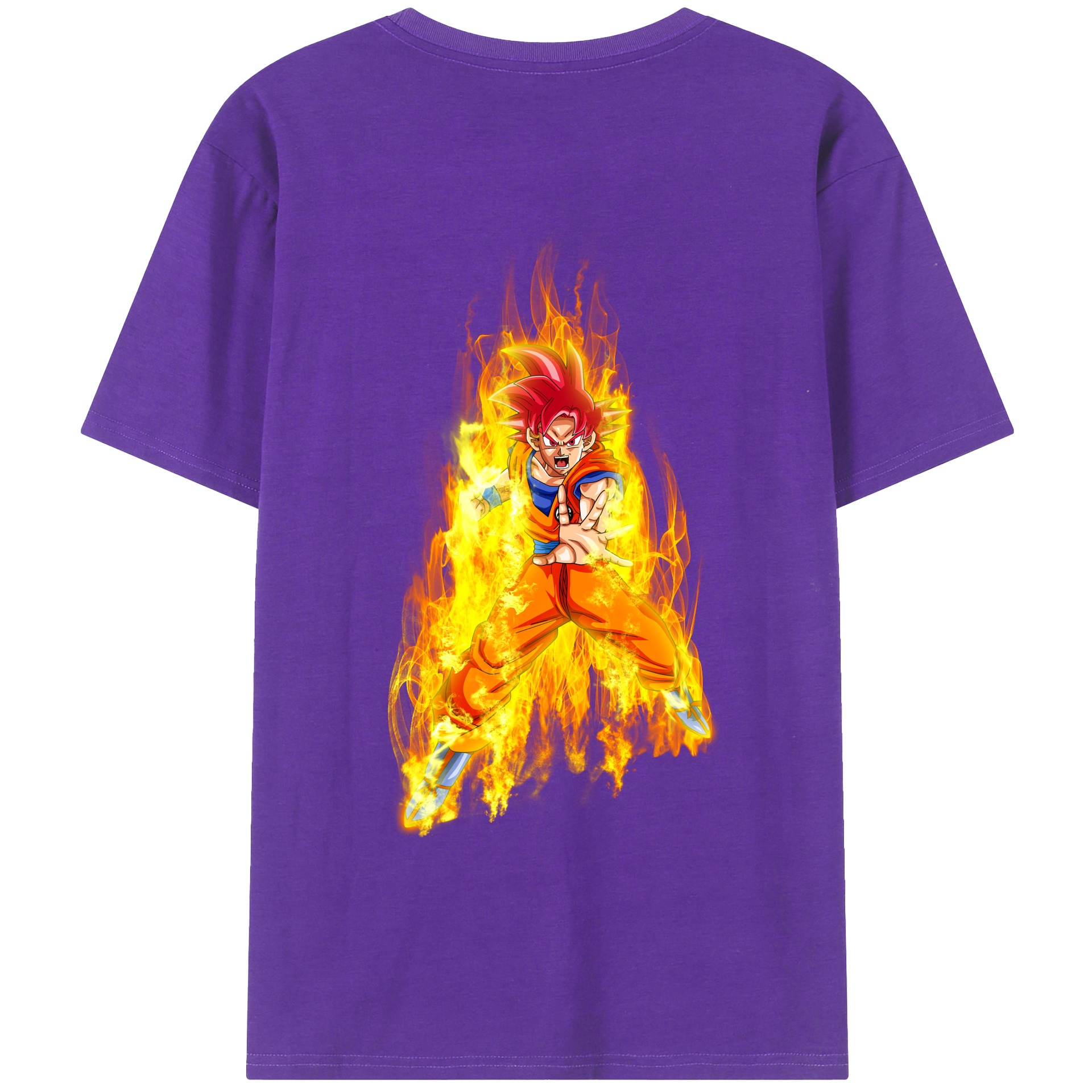 （画像用） ドラゴンボール 孫悟空（そん ごくう）Son Goku カカロット DRAGON BALL Kakarotto 綿100％ メンズ半袖Tシャツ（バックプリント） 通気性