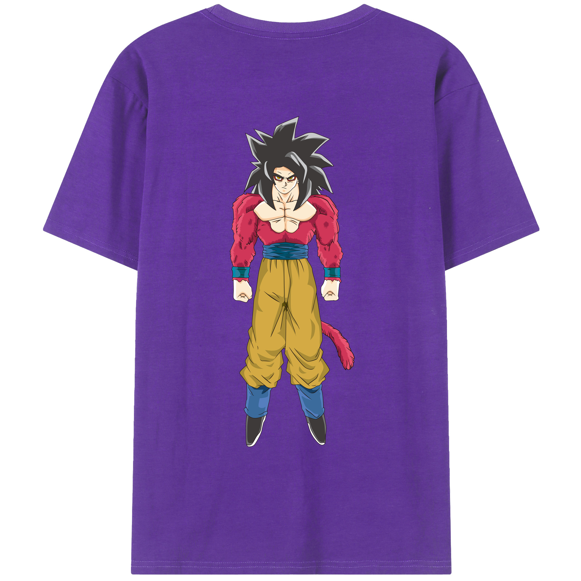 （画像用） ドラゴンボール 孫悟空（そん ごくう）Son Goku カカロット DRAGON BALL Kakarotto 綿100％ メンズ半袖Tシャツ（バックプリント） 通気性