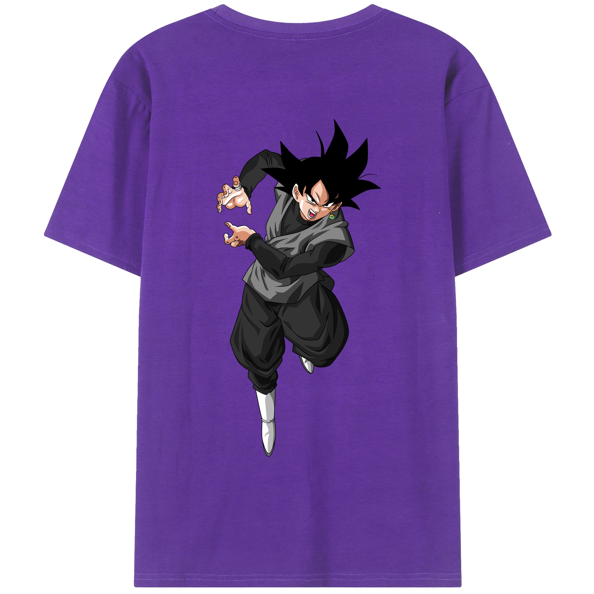 （画像用） ドラゴンボール ベジータ四世（Bejīta Yonsei）DRAGON BALL Vegeta IV 綿100％ メンズ半袖Tシャツ（バックプリント） 通気性