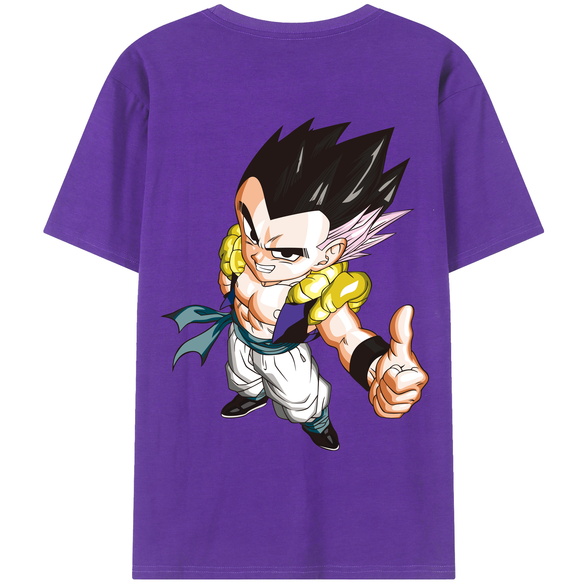 （画像用） ドラゴンボール ベジータ四世（Bejīta Yonsei）DRAGON BALL Vegeta IV 綿100％ メンズ半袖Tシャツ（バックプリント） 通気性