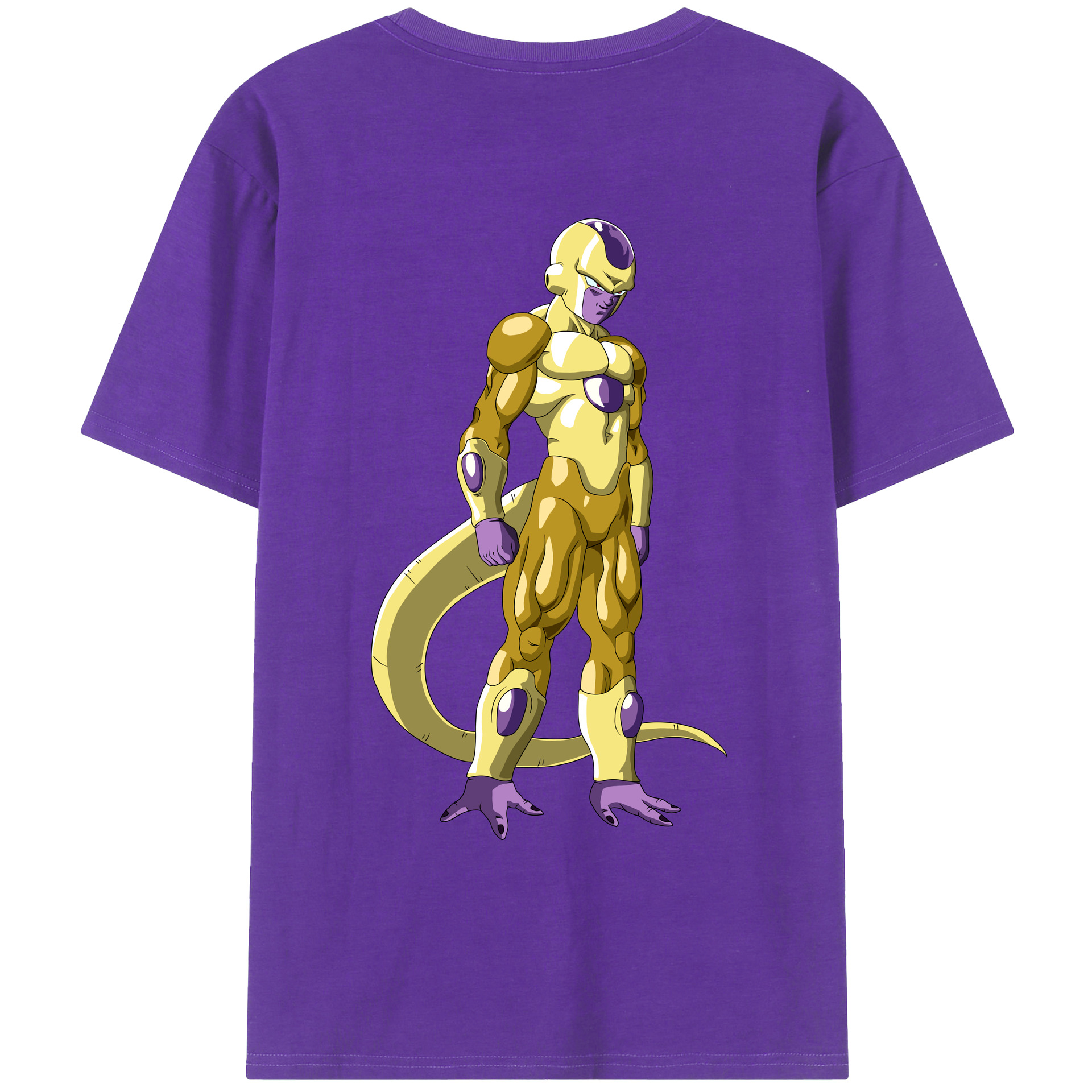 （画像用） ドラゴンボール フリーザ DRAGON BALL Frieza 綿100％ メンズ半袖Tシャツ（バックプリント） 通気性