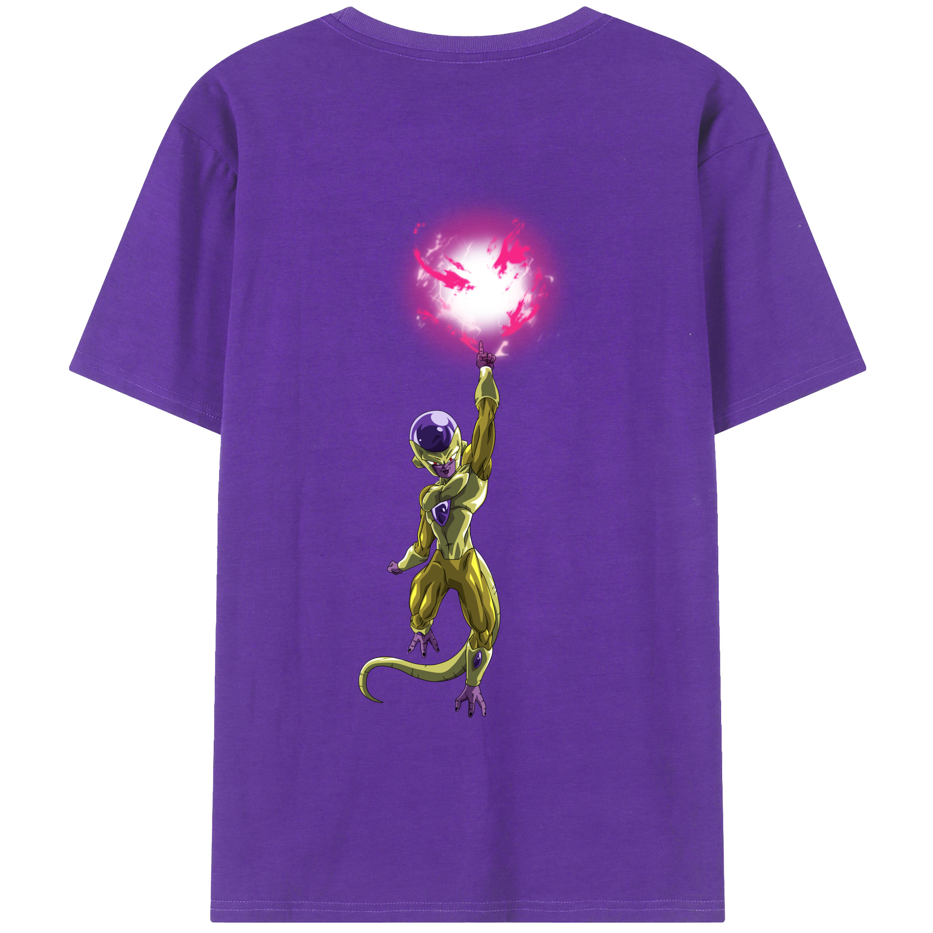 （画像用） ドラゴンボール フリーザ DRAGON BALL Frieza 綿100％ メンズ半袖Tシャツ（バックプリント） 通気性