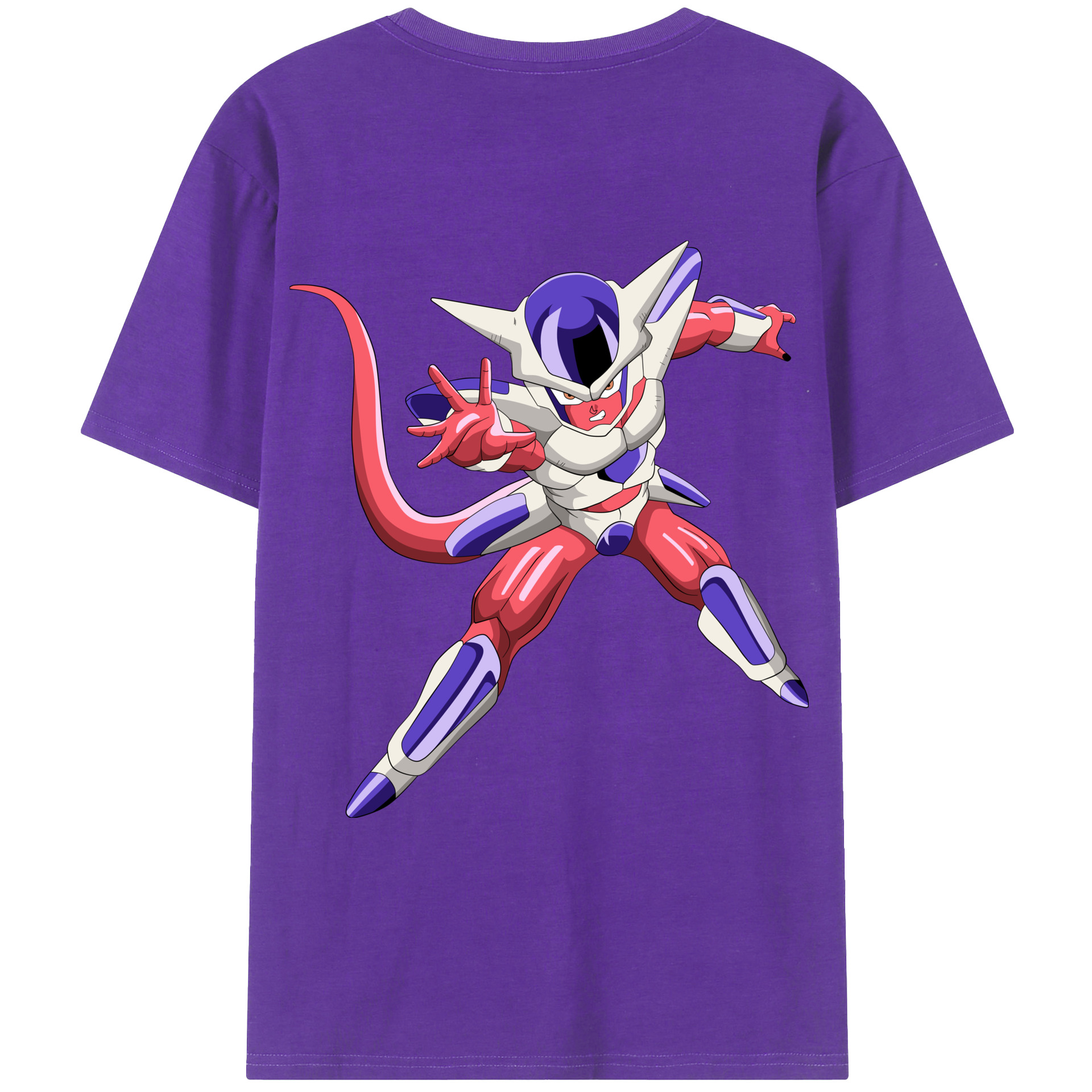 （画像用） ドラゴンボール フリーザ DRAGON BALL Frieza 綿100％ メンズ半袖Tシャツ（バックプリント） 通気性