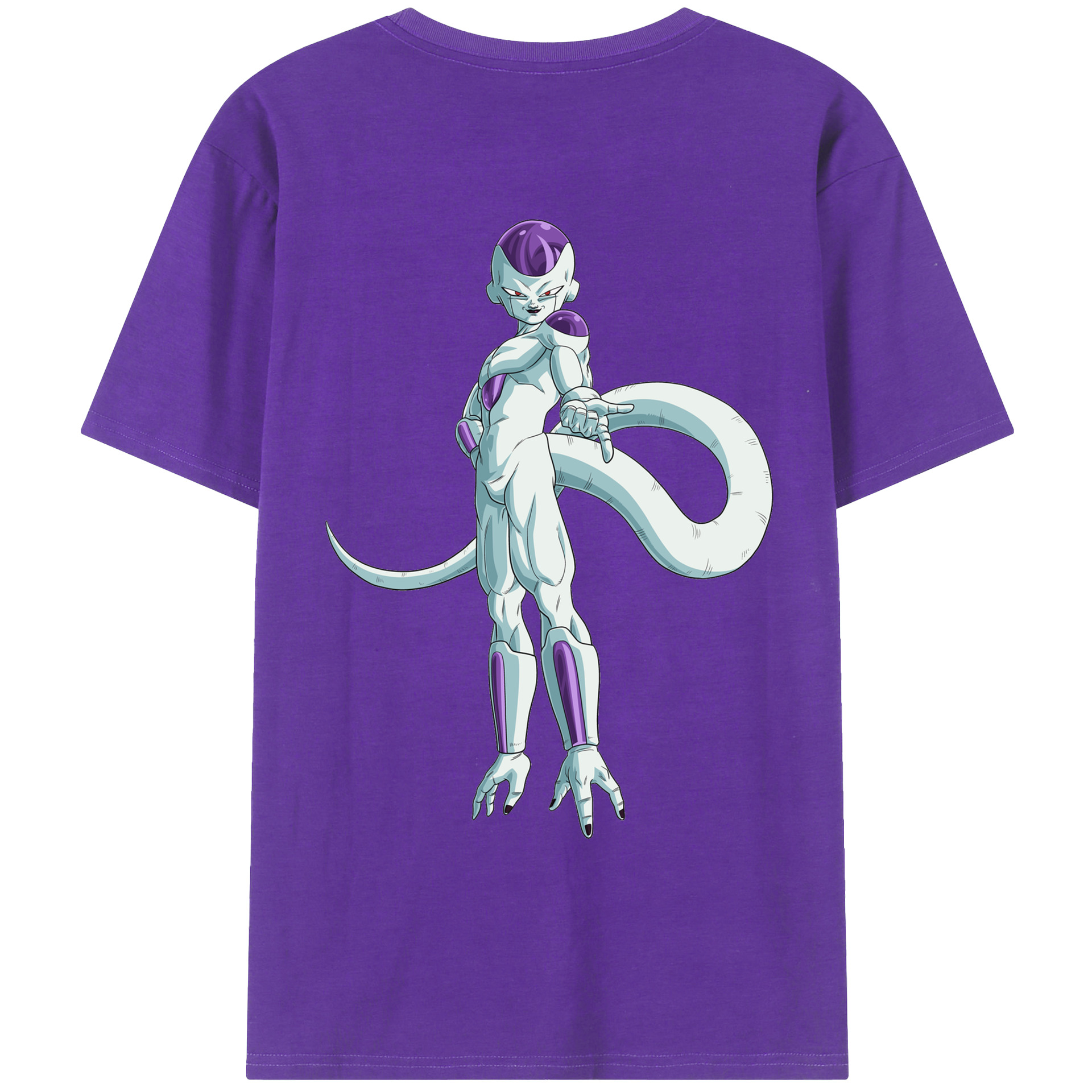 （画像用） ドラゴンボール フリーザ DRAGON BALL Frieza 綿100％ メンズ半袖Tシャツ（バックプリント） 通気性